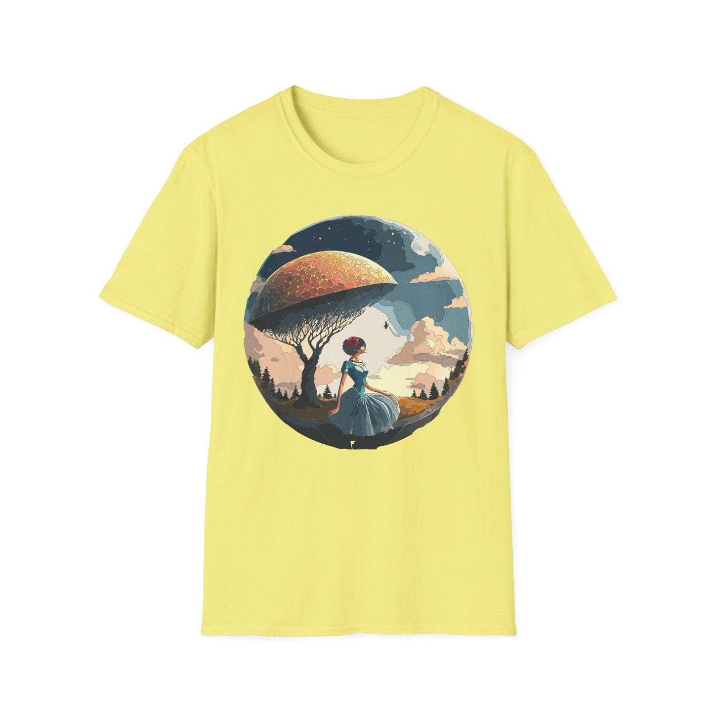 Womens Ladies Graphic T Shirts Art Design Shirt Gildan Softstyle 64000 Unisex Tee