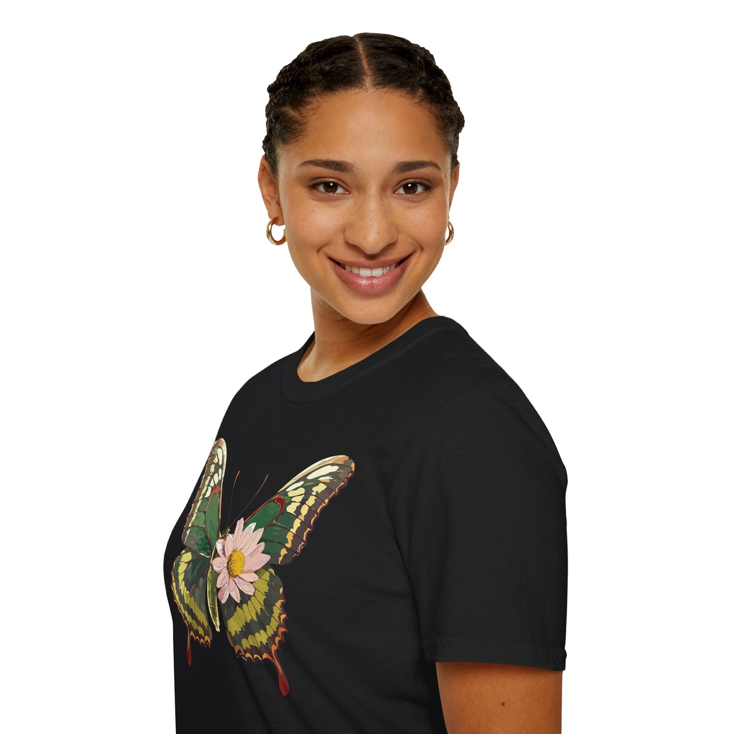 Butterfly Shirt Unisex Monarch Butterfly Tee Gildan Softstyle 64000 100% Ring Spun Cotton