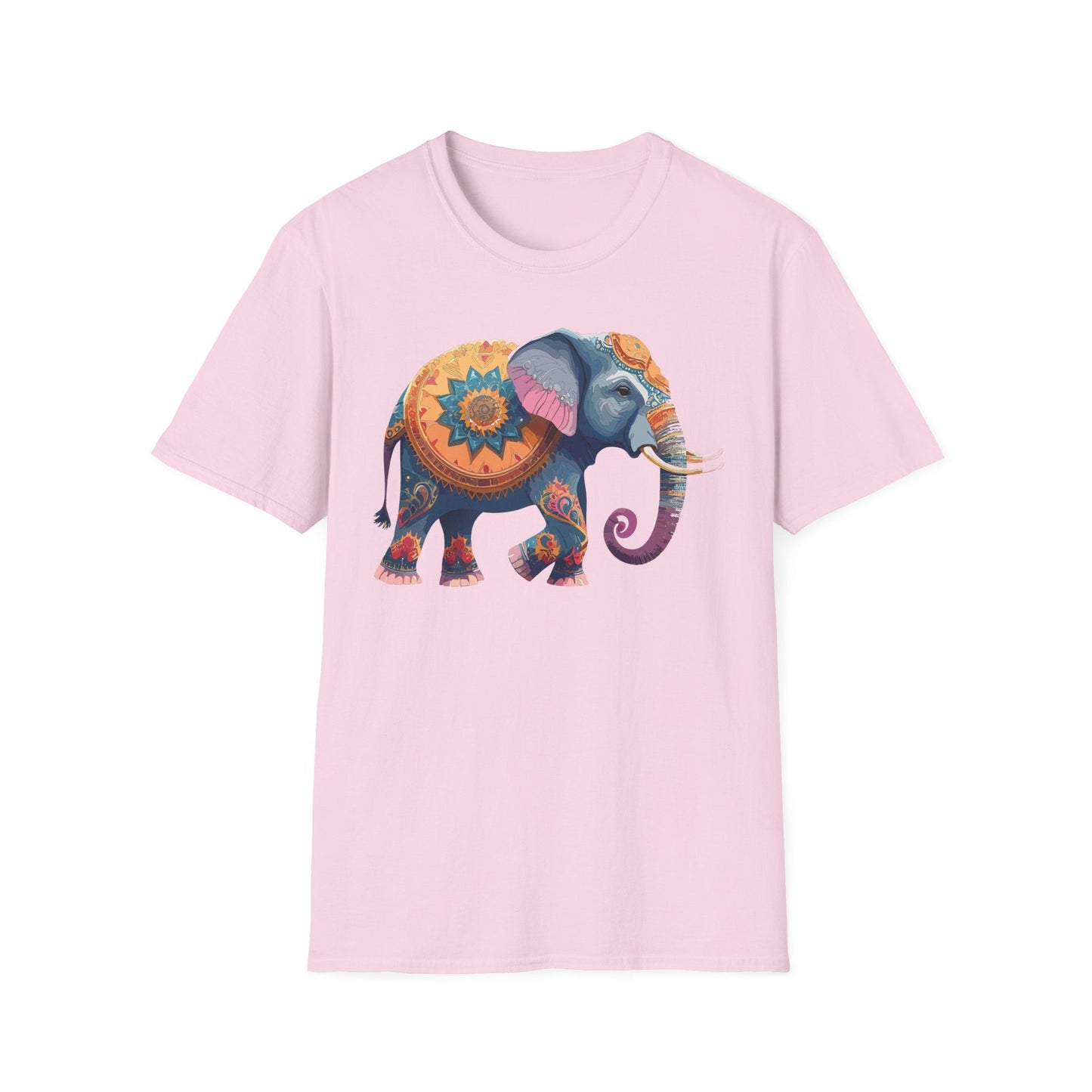 Elephant T Shirt Unisex Gildan Softstyle Tee 100 Percent Ring Spun Cotton Animal Shirt
