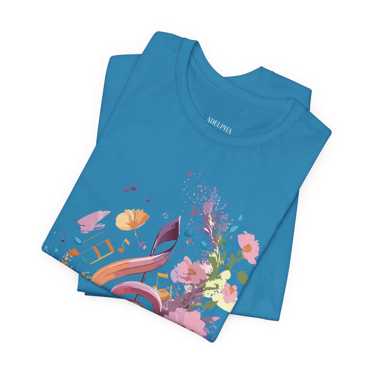 Unisex Graphic T Shirt From Adelpha With Vintage Music Inspired Artwork Short Sleeve Tee