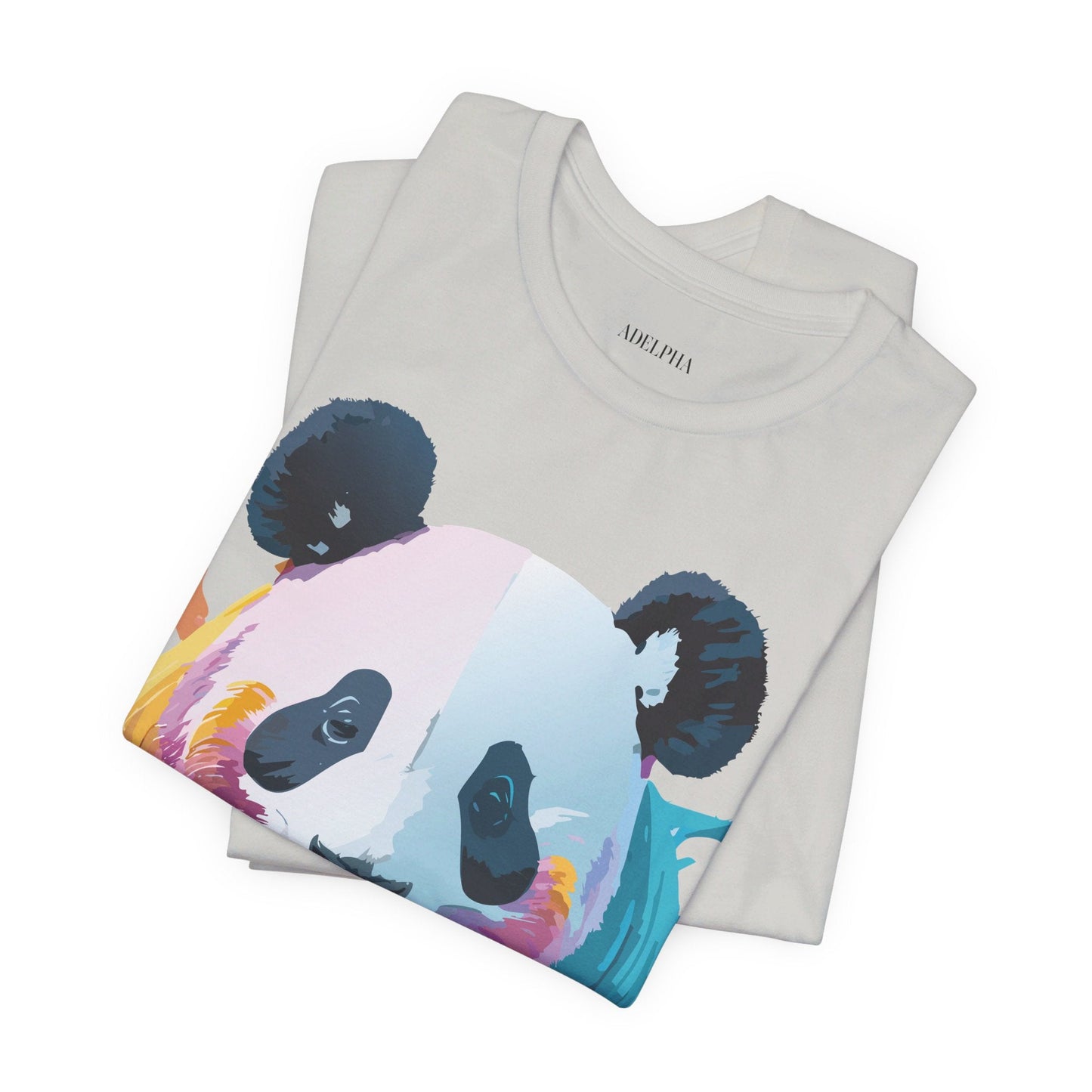 Panda Shirt Unisex Graphic Tee Vintage Inspired Artwork By Adelpha Jersey Short Sleeve