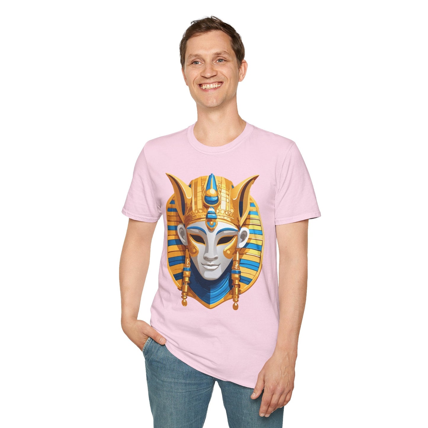 Mask Tee Shirt Unisex Masquerade Design Artwork Gildan Softstyle 64000 Cotton Tee
