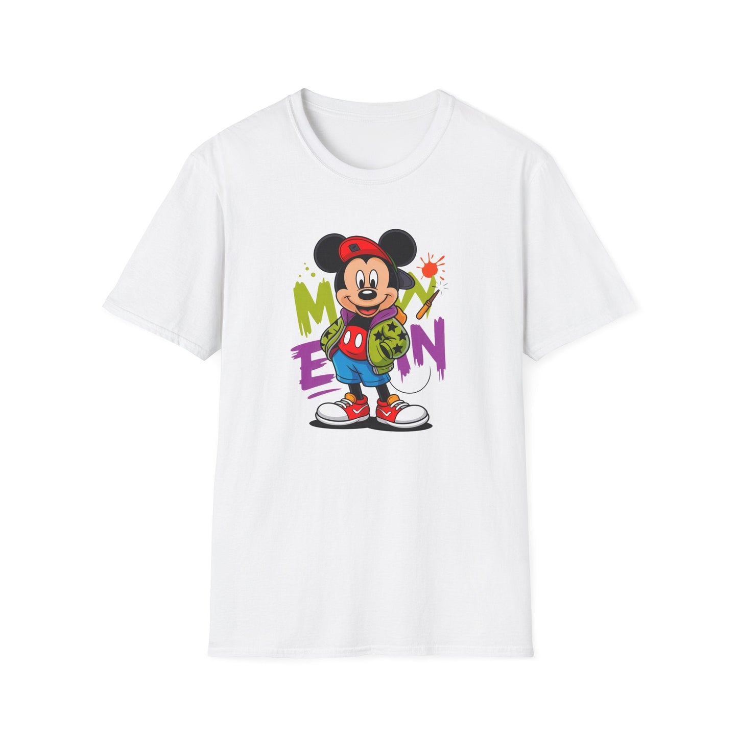 Unisex Cartoon T Shirt With Animals Animation Tee Premium Softstyle Gildan 64000