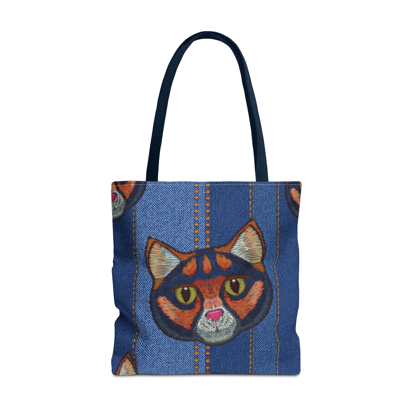 Denim Fabric Imitation Print Unisex Canvas Bag Poly Spun 3 Sizes Tote Bag 190