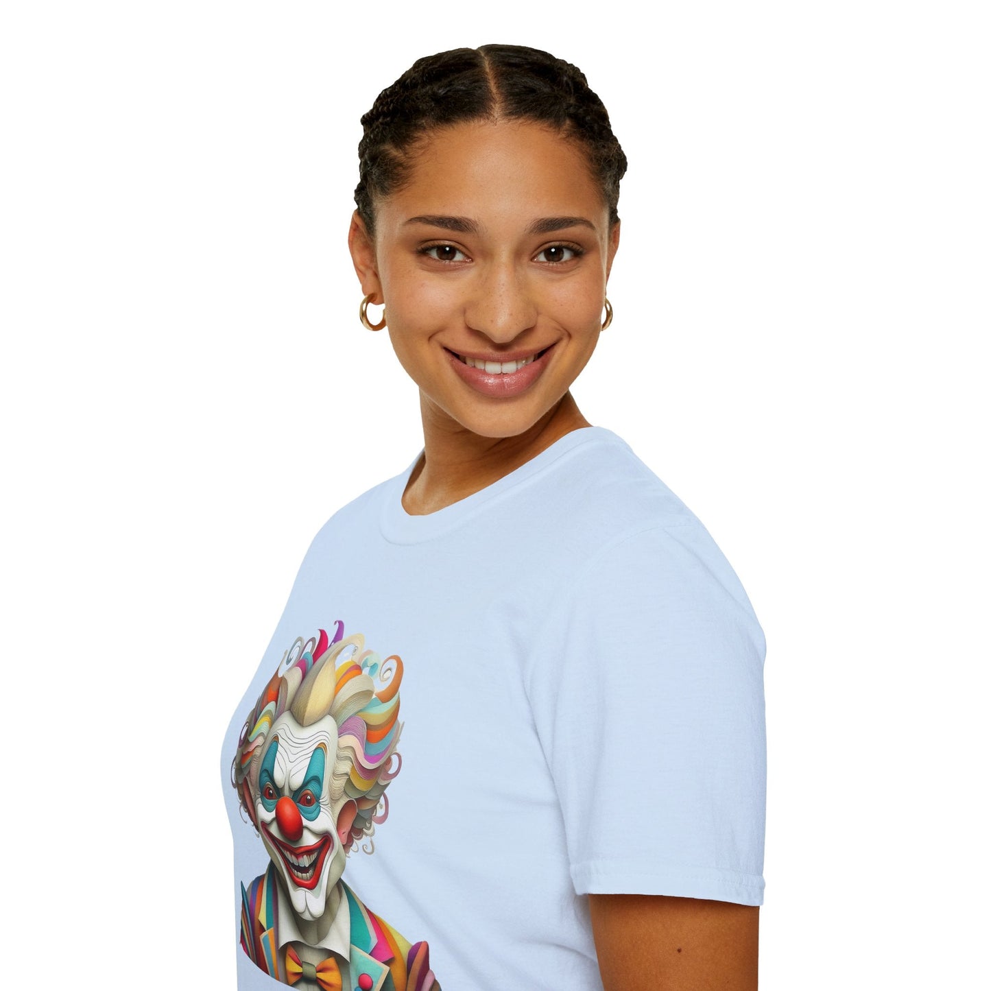 Clown Shirt Unisex T Shirt With Funny Man Circus Motif And Scary Man Design Graphic Print