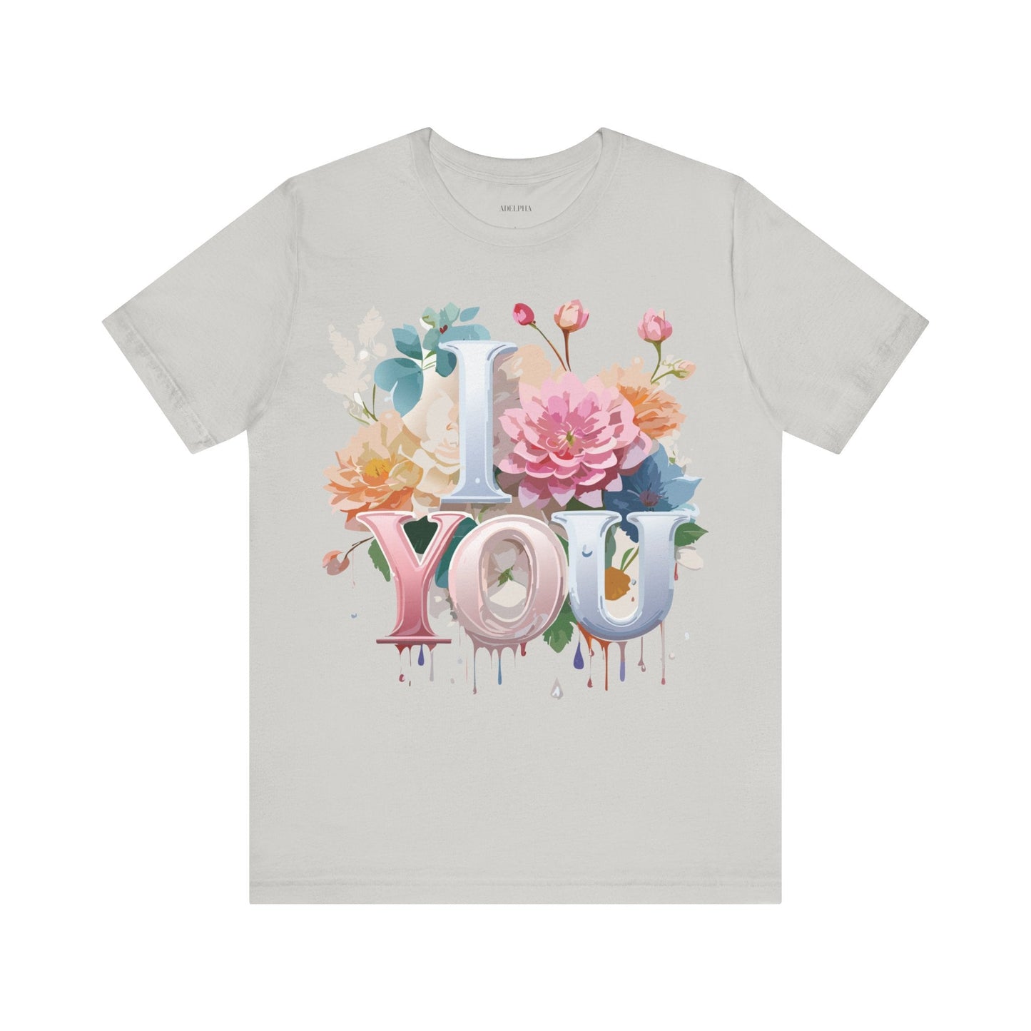 Valentine Day Graphic Unisex 100 Cotton Vintage Artwork with Love and Flower Design Tee 8