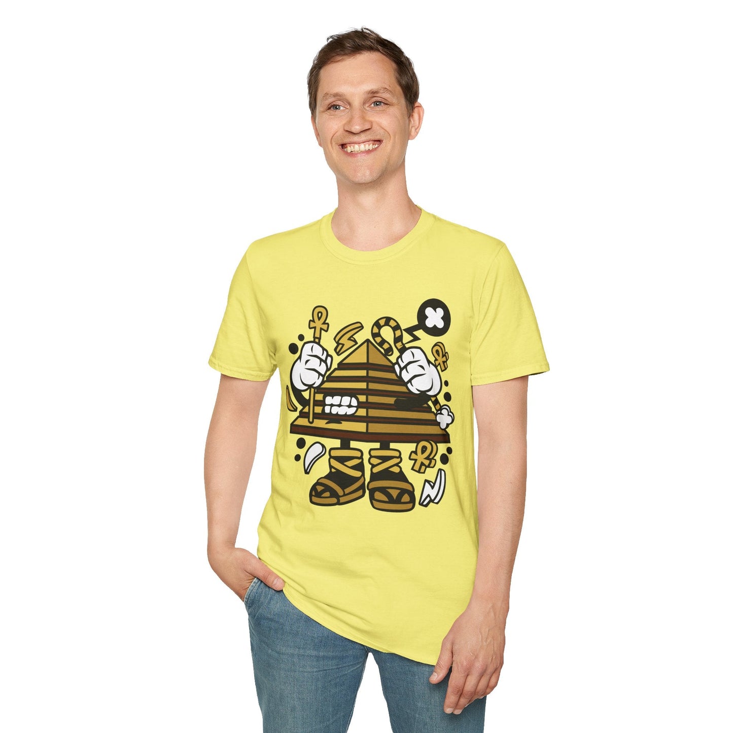 Cartoon T Shirt Animation T Shirt Funny Tee Shirt Short Sleeve Unisex Gildan Softstyle 64000 Cotton