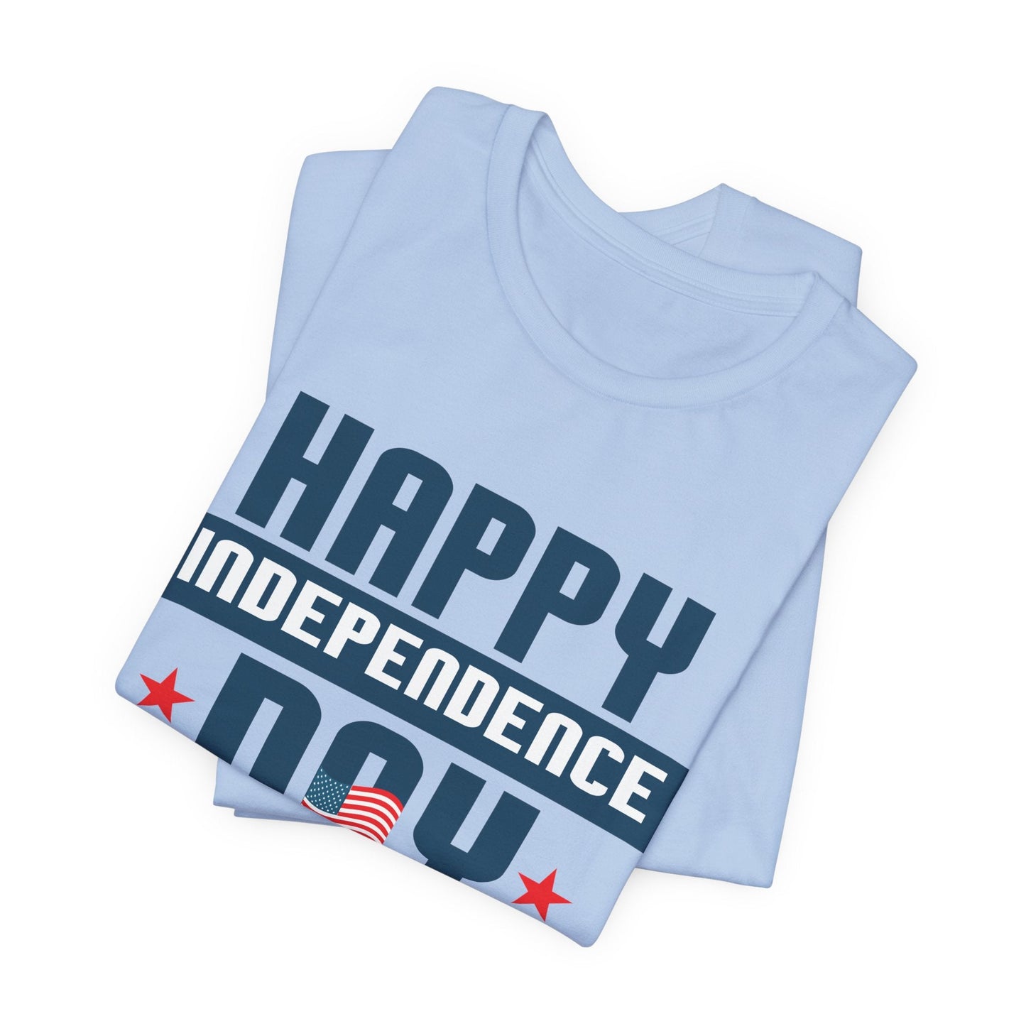 Happy Independence Day Graphic Unisex Cotton T-Shirt 017