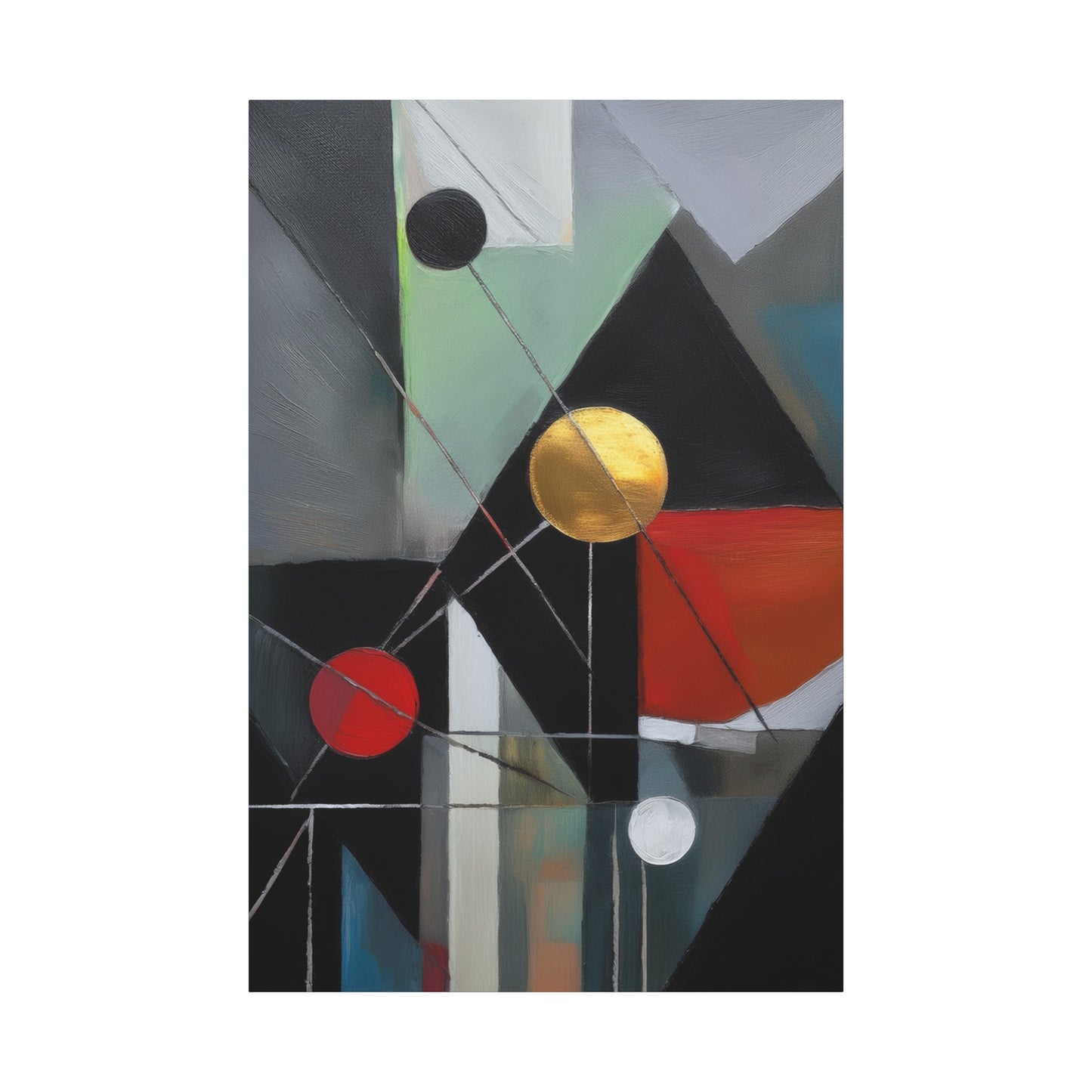 Abstract Oil Painting Print Canvas 20x24,20x30,24x30 24x32,24x36,30x40 32x48,36x48,40x60 Pine-Wood Inner Frame ABS-159