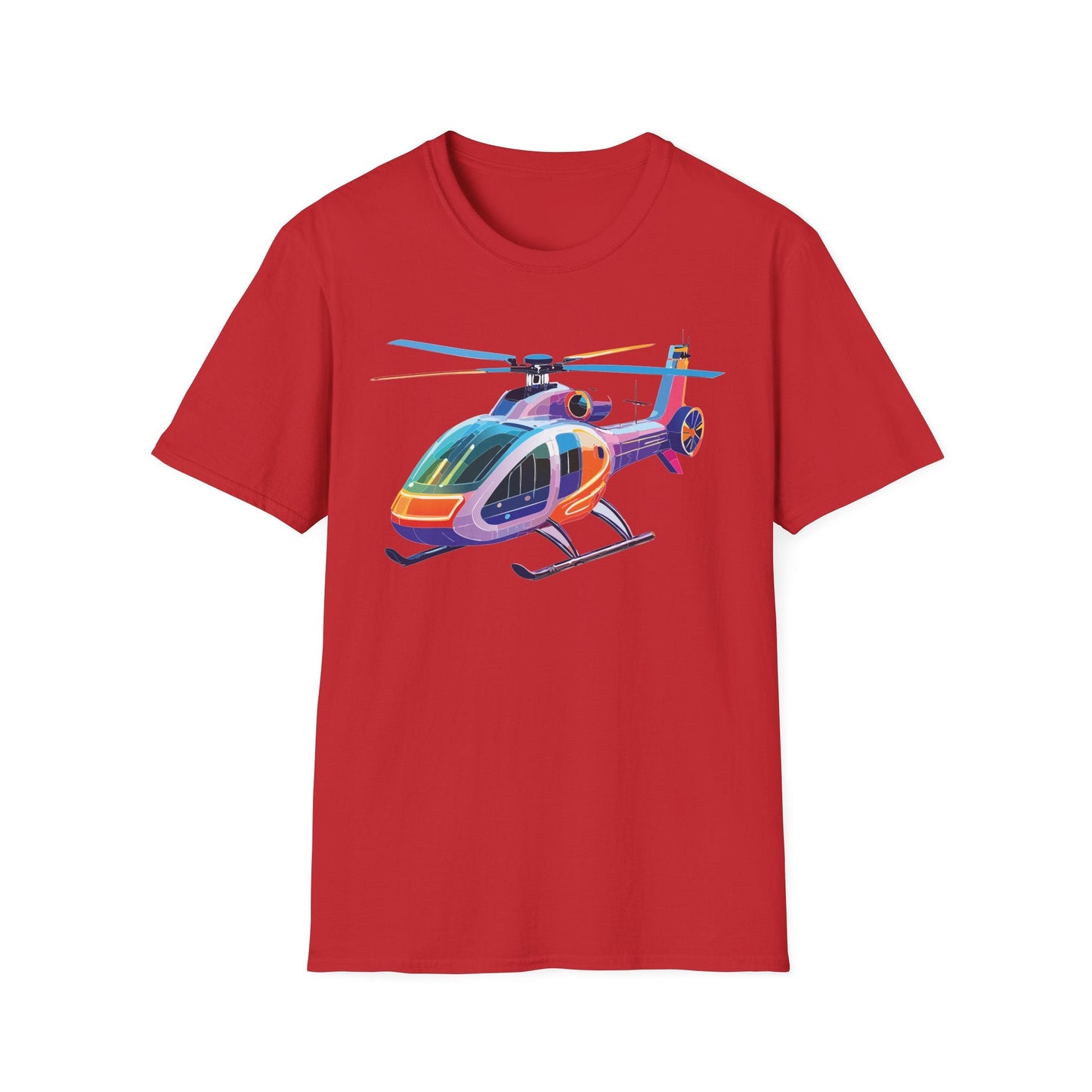 Chopper Helicopter Shirt Unisex T Shirt Softstyle 64000 100 Percent Ring Spun Cotton