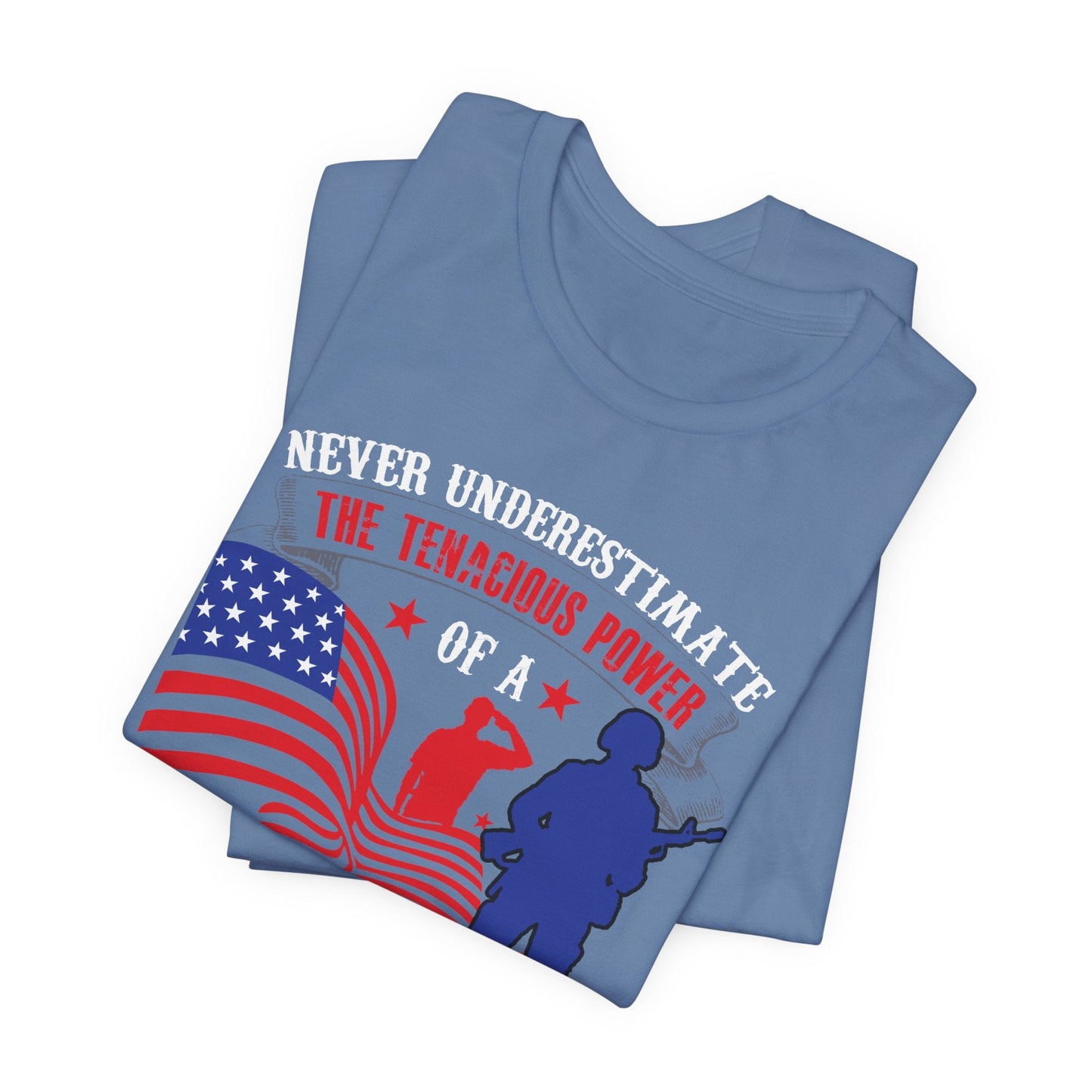 Army Veteran Patriotic Graphic Design Unisex Cotton T-Shirt v53