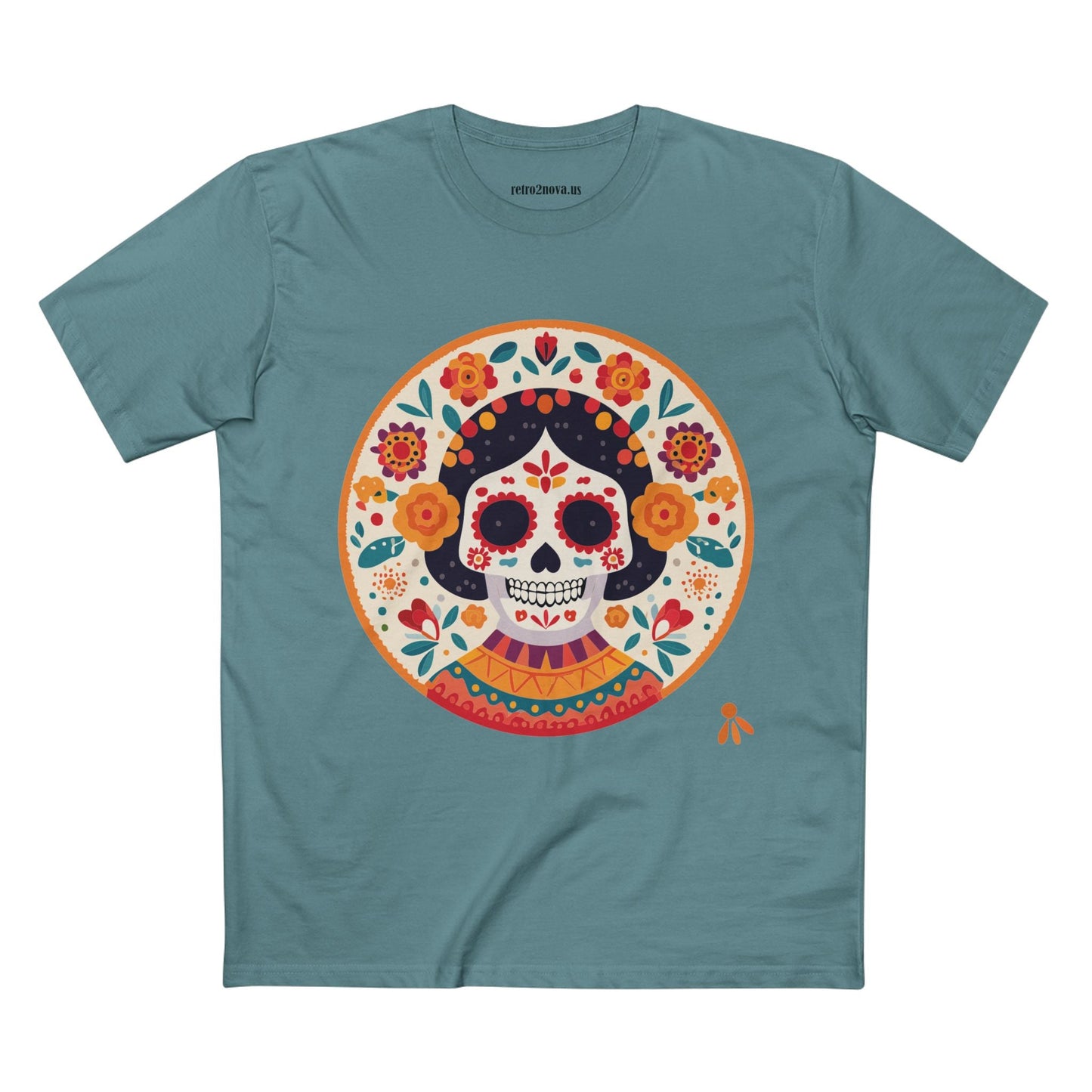Skull Shirt Unisex Skeleton Tee Premium Cotton With Original Art Design Retro2Nova SS52