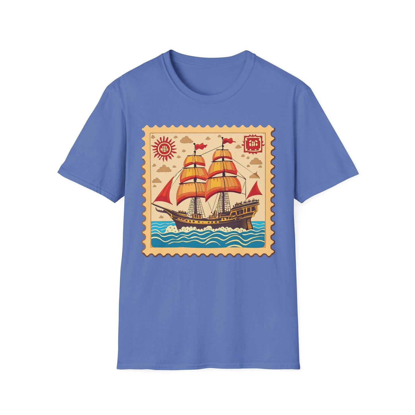 Ship T Shirts Frigate Vessel Tee Unisex Softstyle Gildan 64000 100 Percent Ring Spun Cotton