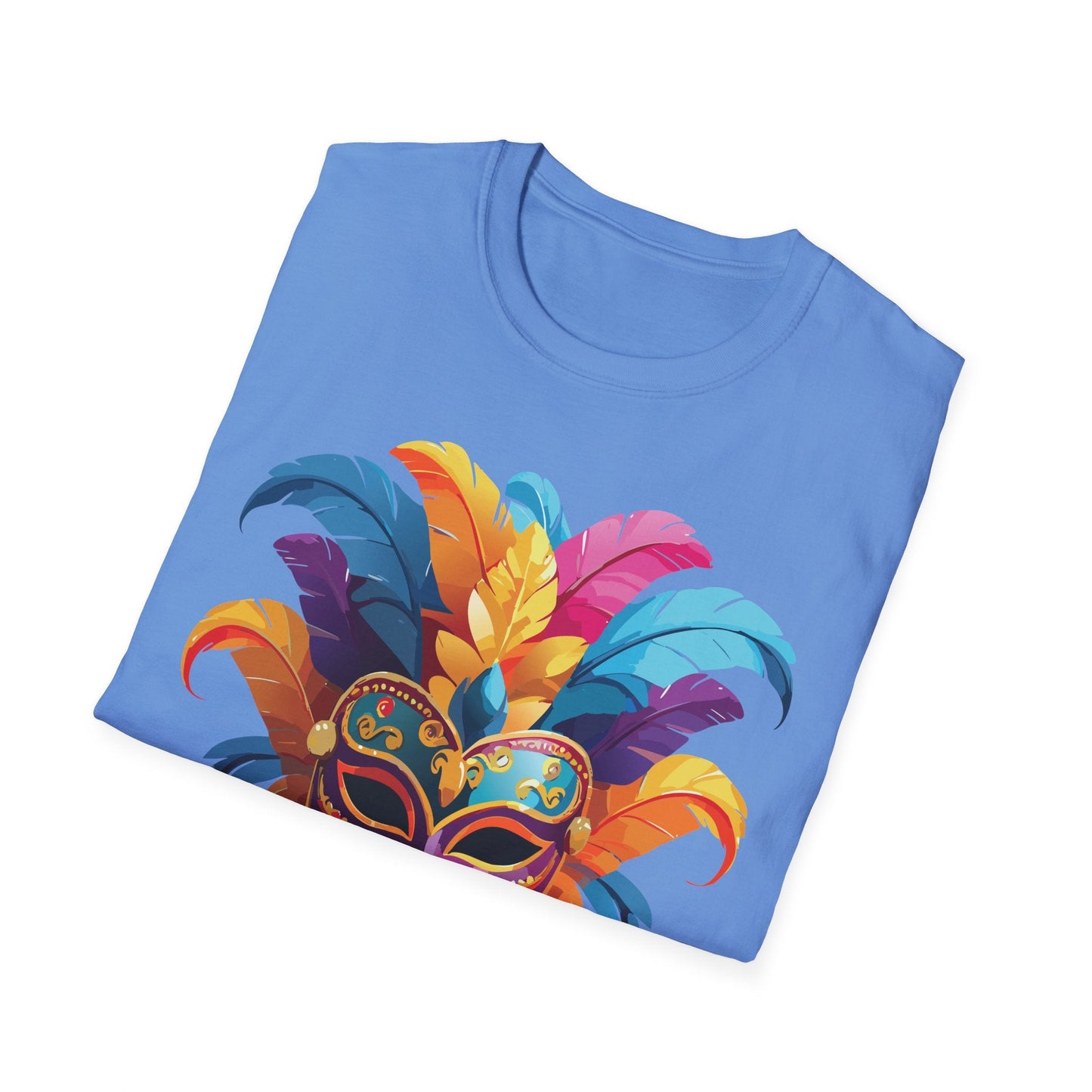 Mask Graphic Unisex Cotton Masquerade Design Artwork Tee 8