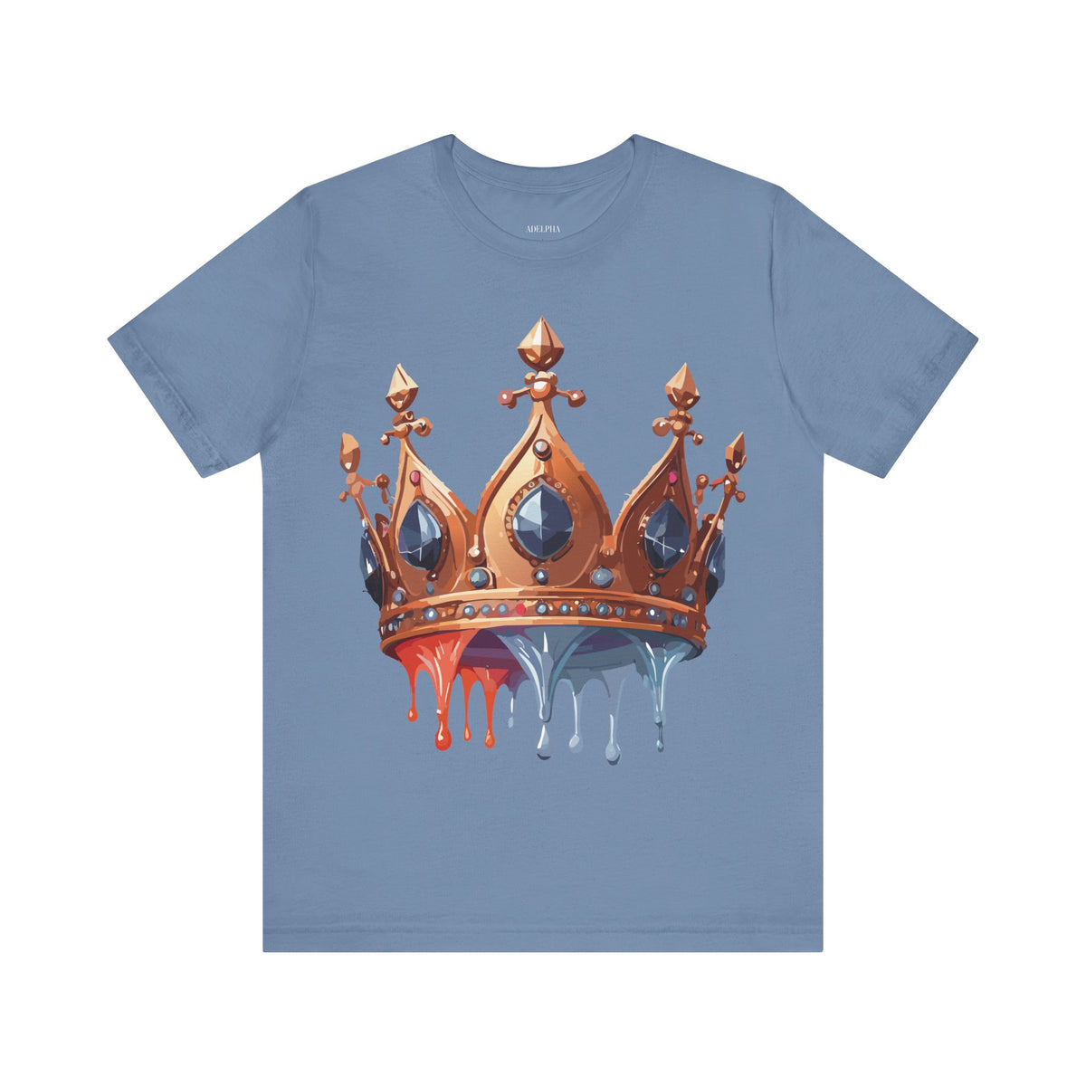 Crown Graphic Unisex Cotton Bella+Canvas Tee with Art Design n115