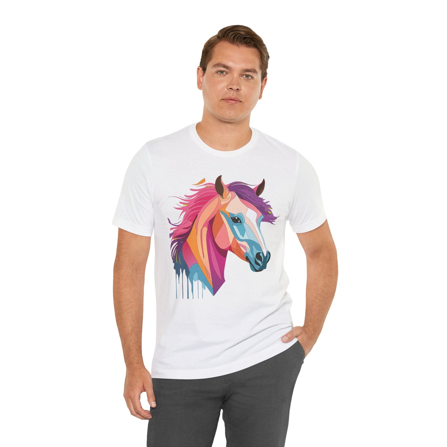 Unisex Animal Shirt Art Design Short Sleeve With Wild Animals Graphic Print Comfort Tee