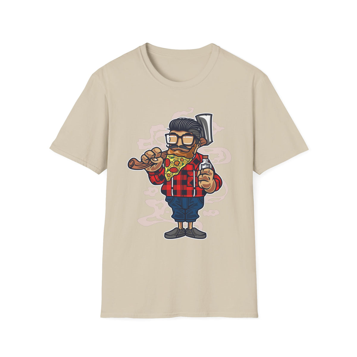 Unisex Cotton T-Shirt with Cartoon Graphic Design