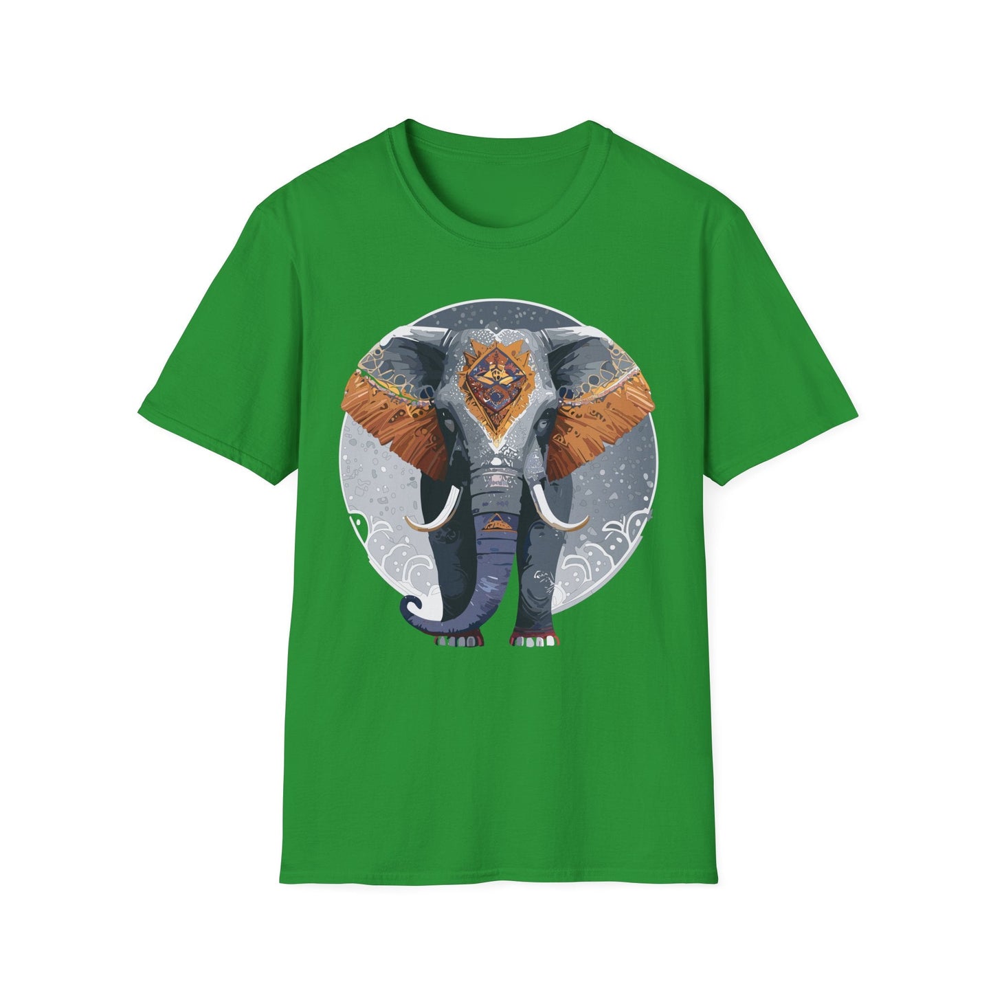 Elephant T Shirt Unisex Short Sleeve Tee SoftStyle Gildan 64000 One Hundred Percent Cotton