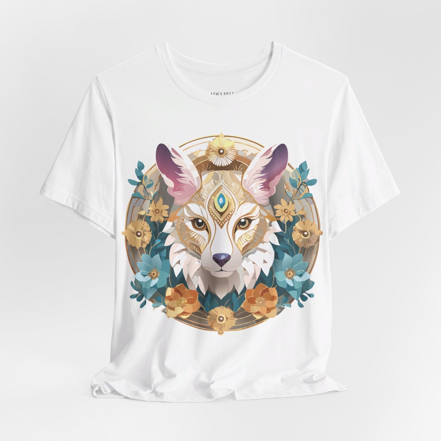 Medallion Graphic Unisex 100 Cotton Vintage Animal Medal Artwork Tee 84
