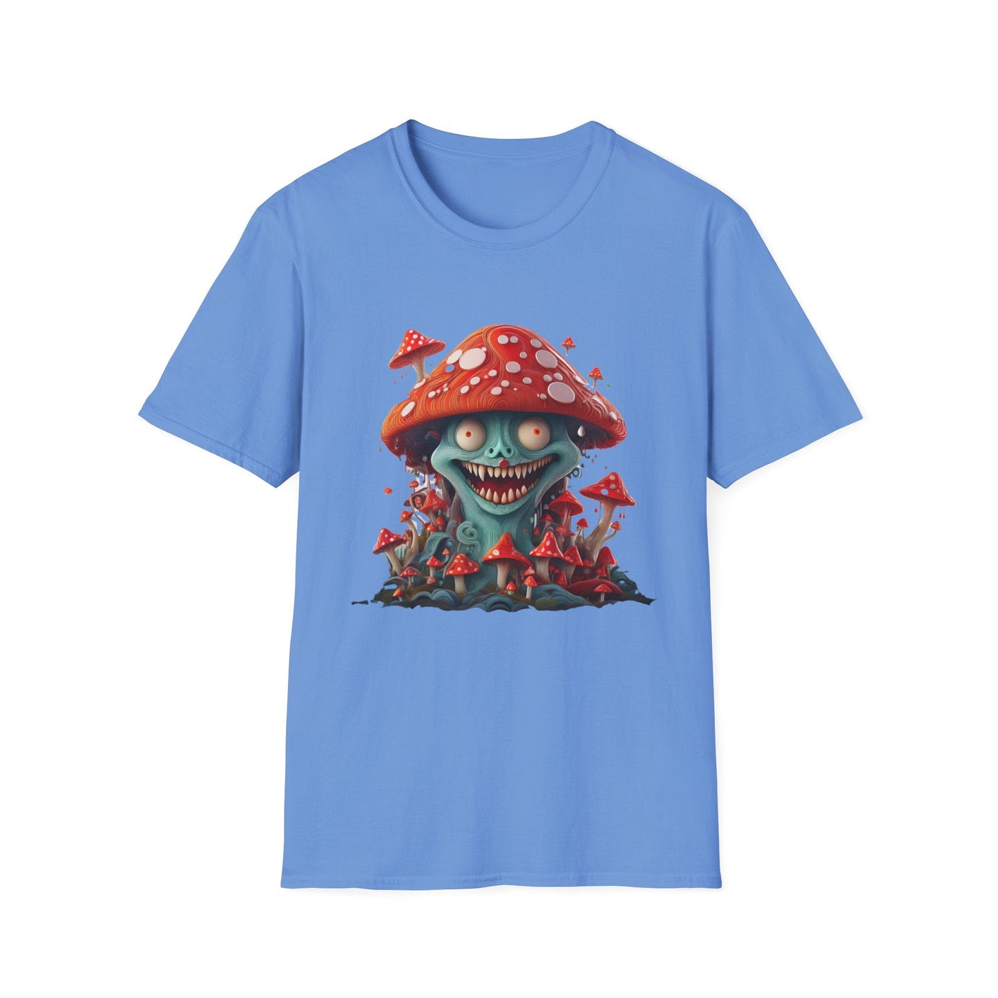 Mashroom Tee Shirt Unisex Softstyle Short Sleeve Tee With Funny Mashroom Artwork