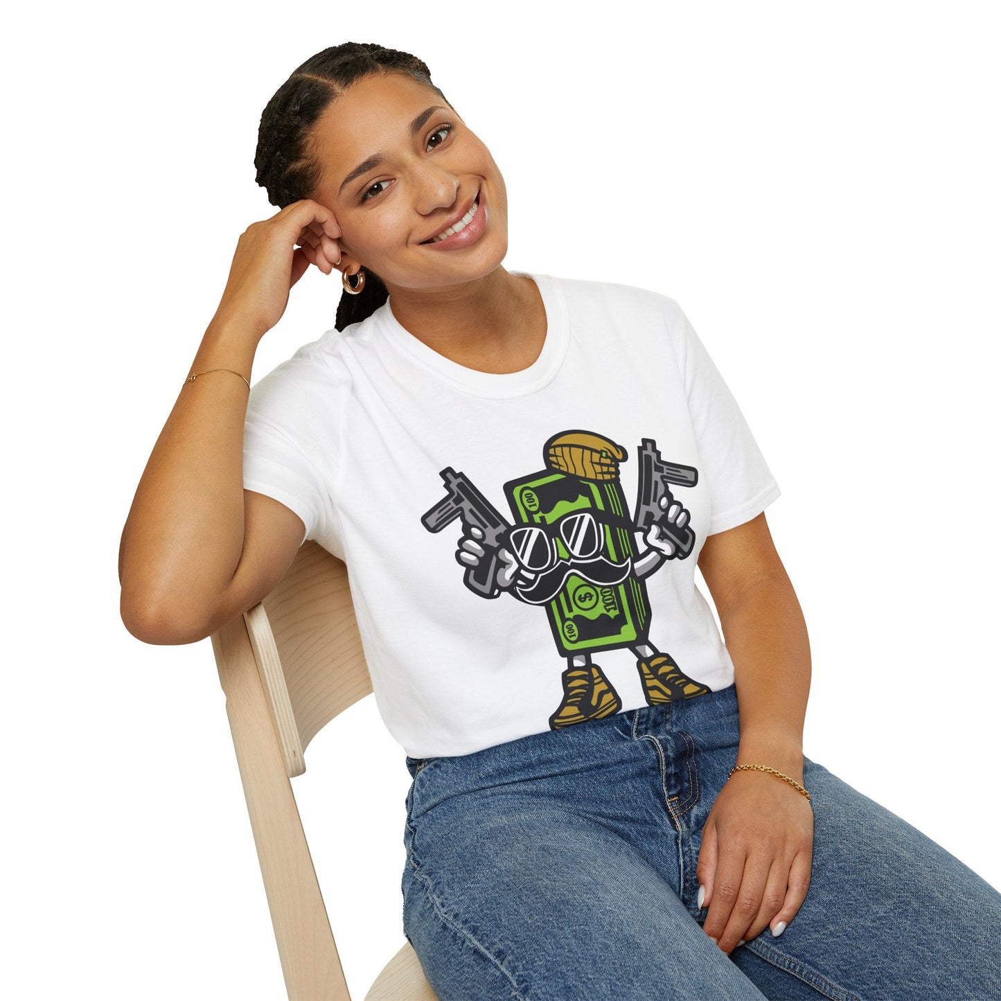 Cartoon T Shirt Animation Tee Funny Graphic Unisex Gildan Softstyle 64000 Cotton