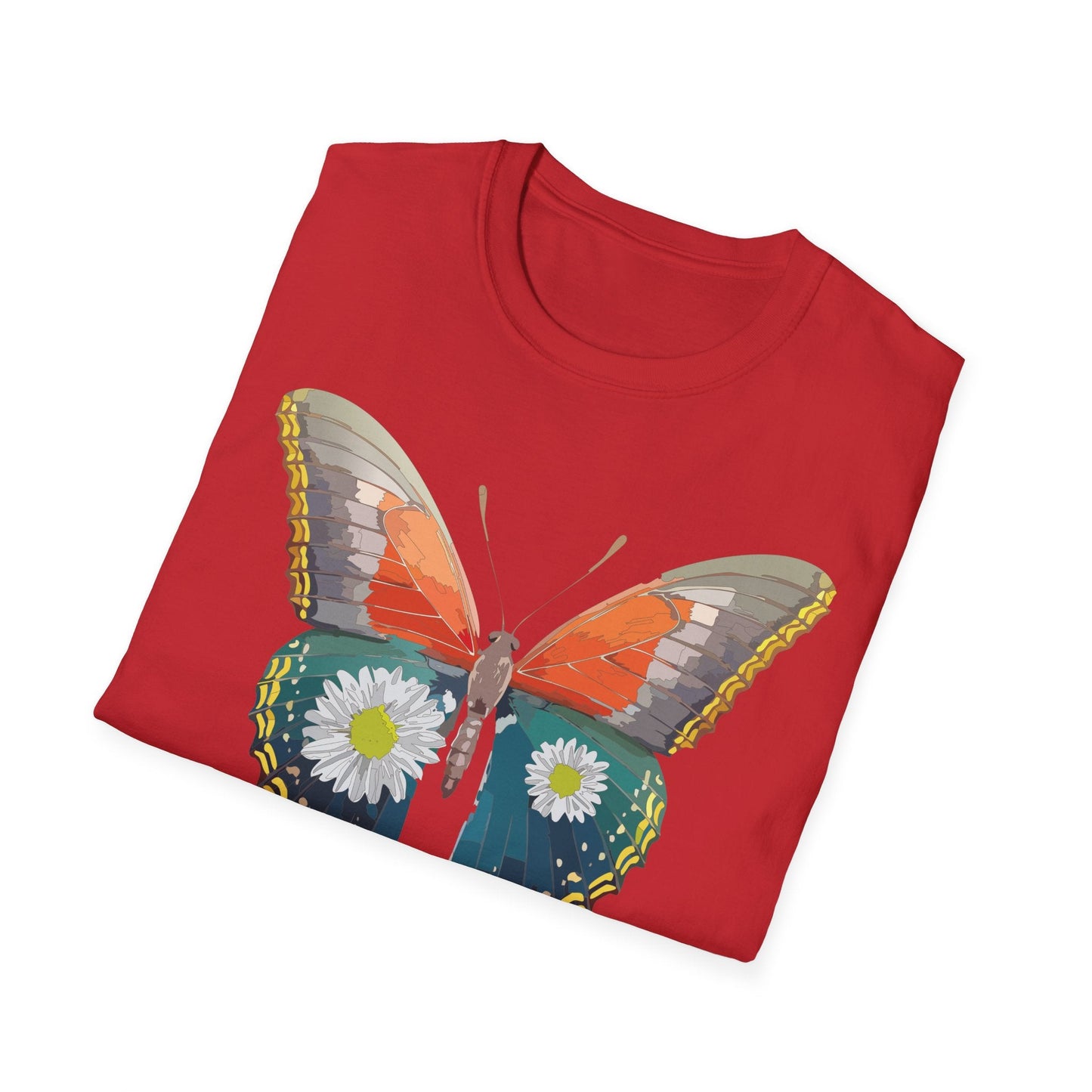 Butterfly Shirt Unisex Gildan Softstyle 64000 Short Sleeve T Shirt Monarch Design