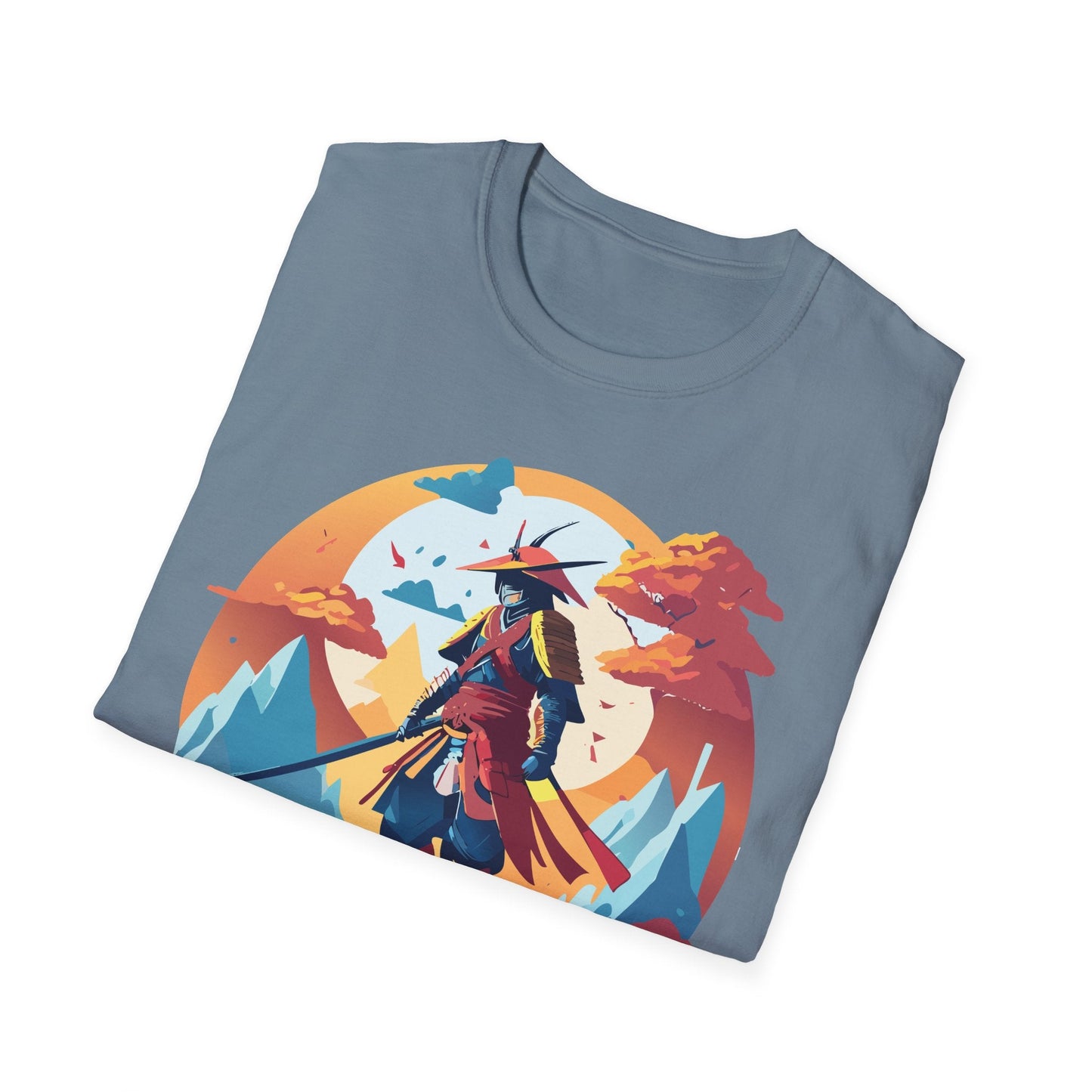 Samurai Shirt Unisex Tee Gildan Softstyle 64000 100 Percent Ring Spun Cotton Lightweight