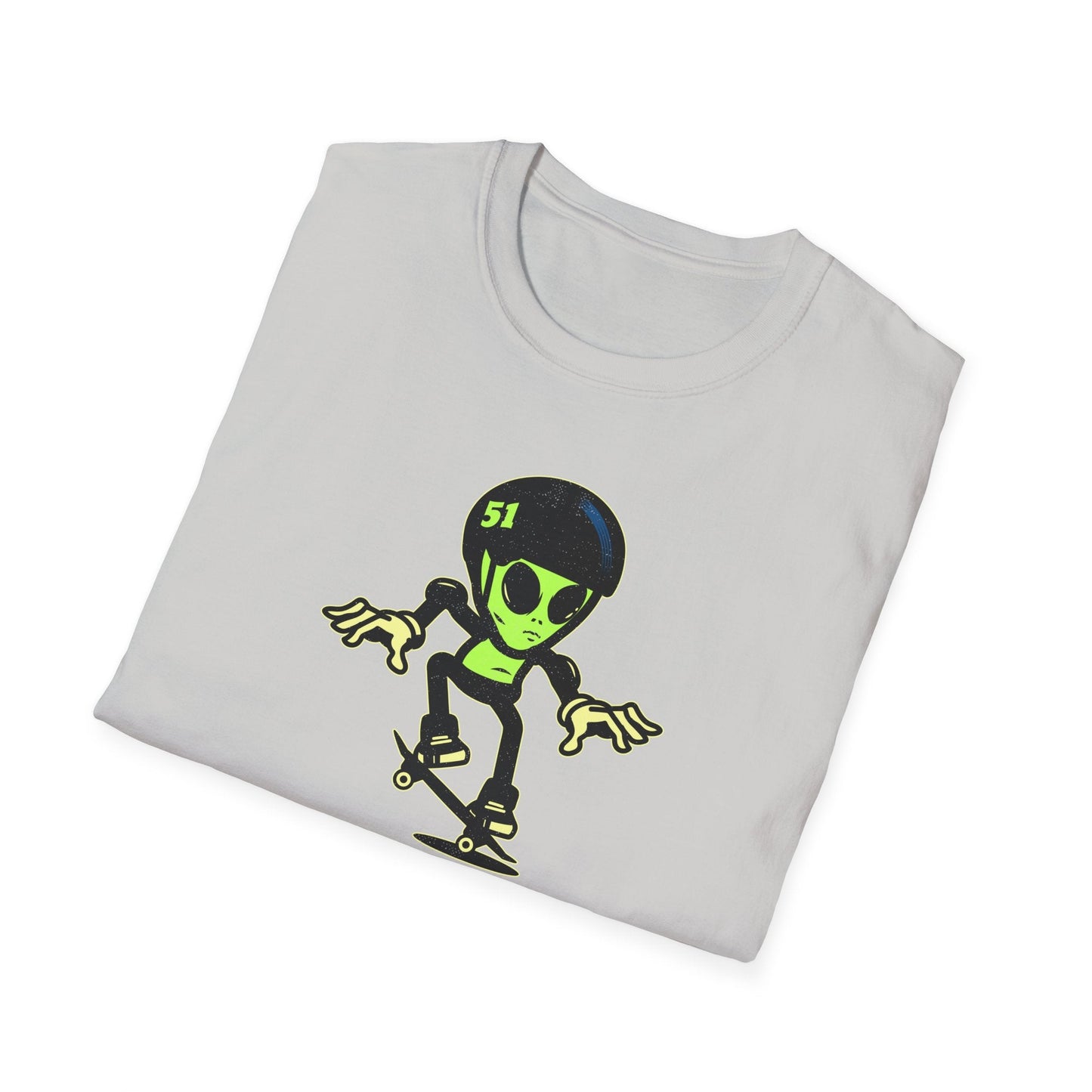 Alien Skateboard Space Invaders Shirt