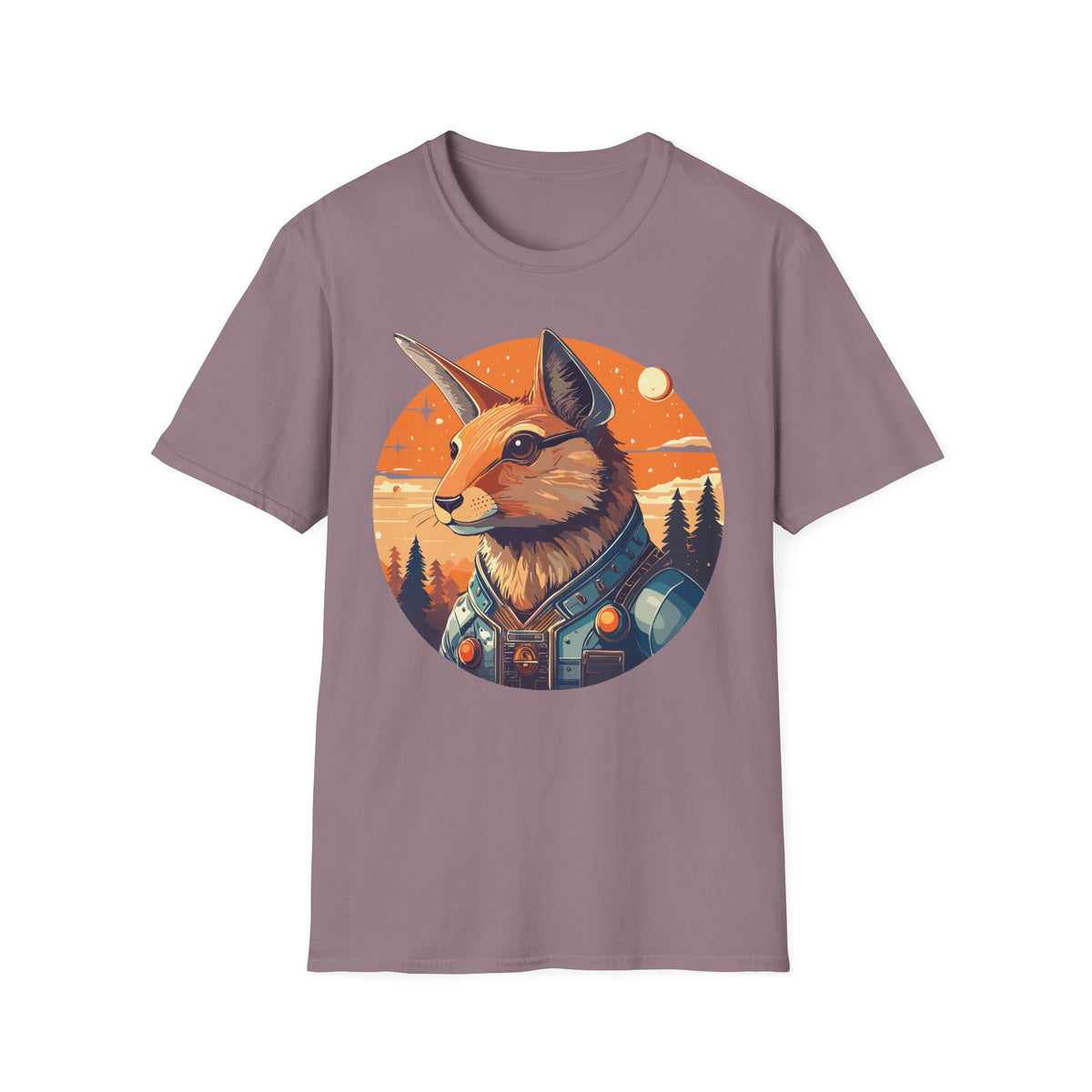 Fox Portrait T-Shirt | Sunset Wilderness Illustration