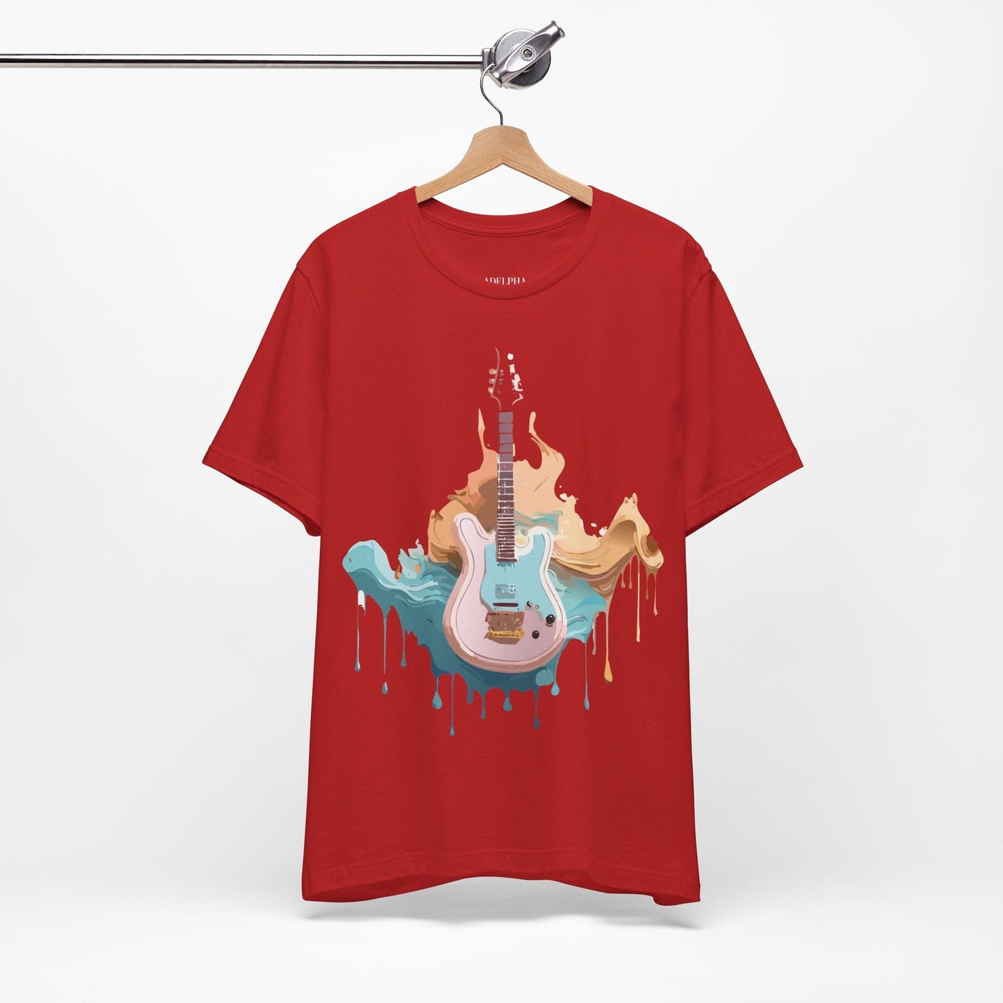 Music Graphic Unisex 100 Cotton Vintage Art with Musical Elements Tee 51