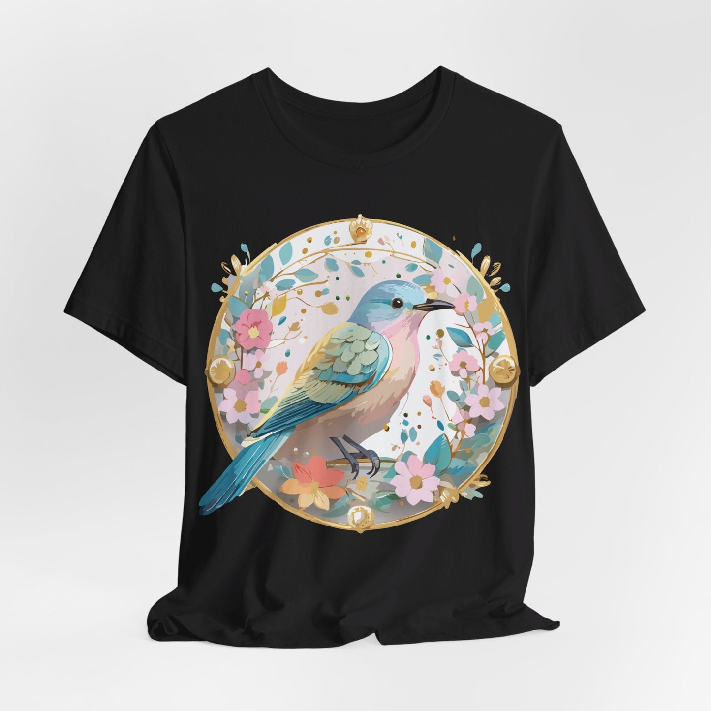 Medallion Graphic Unisex 100 Cotton Vintage Animal Medal Artwork Tee 77