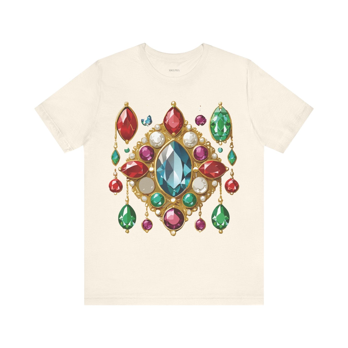 Jewelry Graphic Unisex 100 Cotton Vintage Treasure Art T-Shirt 44