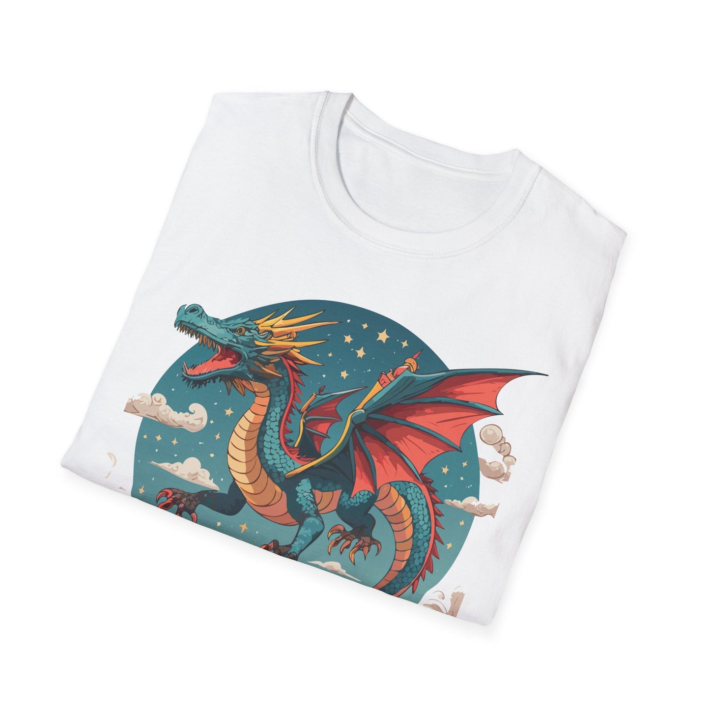 Dragon Graphic Unisex 100 Cotton Tee with Animal Artwork Design 20