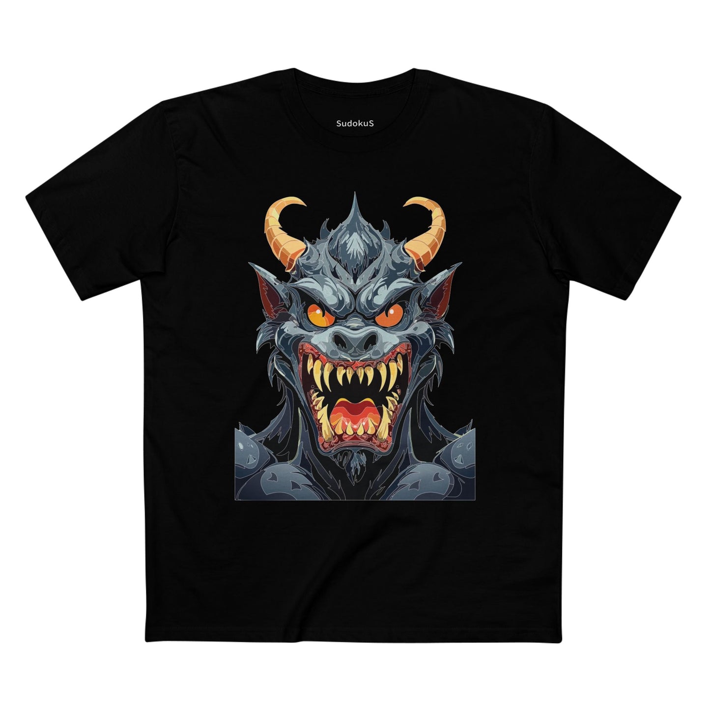 Cartoon Monsters Graphic Unisex 100 Cotton Staple Tee 3