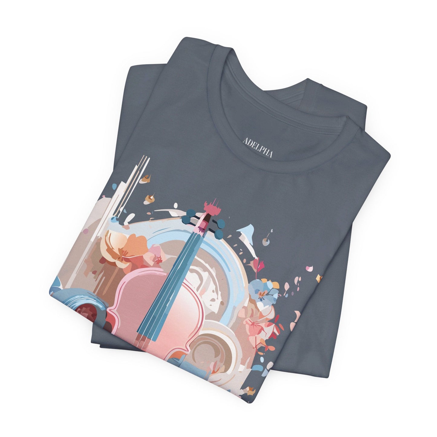 Music T Shirt Unisex Graphic Tee By Adelpha Art Design Vintage Inspired Short Sleeve