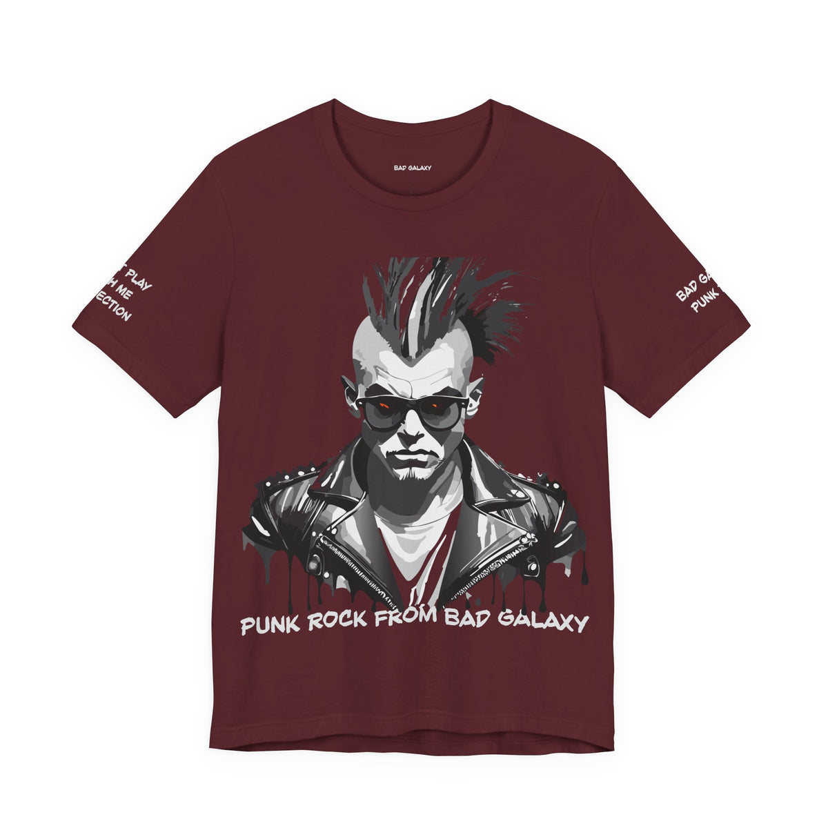 Punk Rock Graphic Unisex Cotton Bella+Canvas Tee with Art Design b33