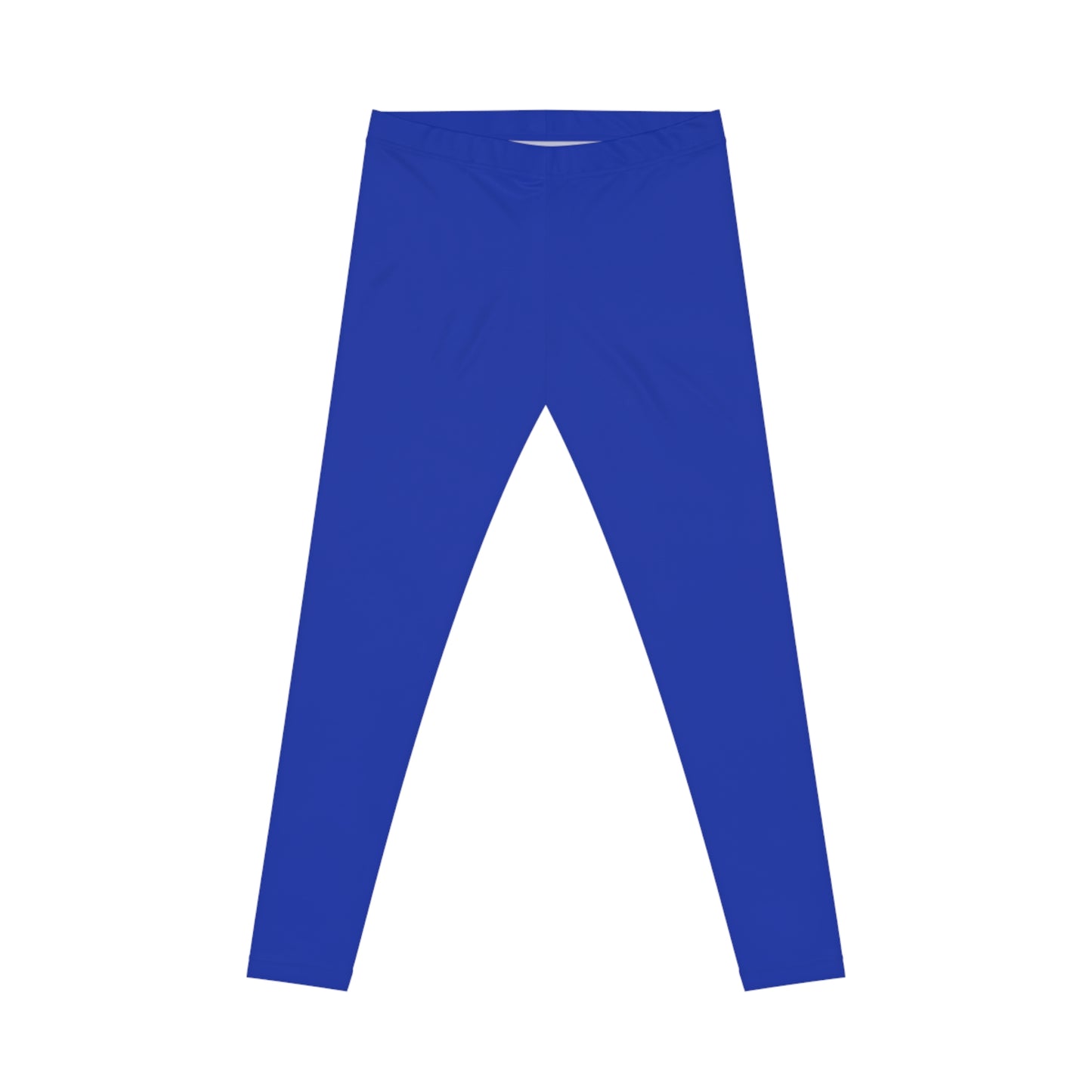 Klein Blue Color Women's Poly-Span Casual Leggings XS-2XL