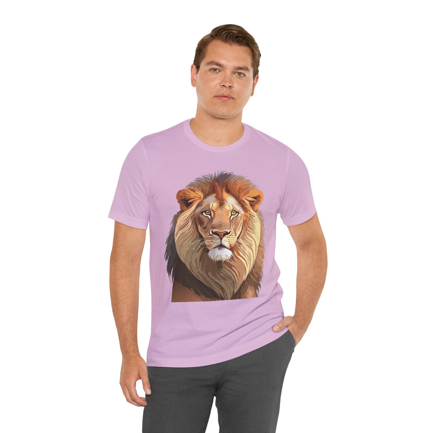 Unisex Animal Graphic Tee Shirt With Wild Animals Art Design For Everyday Wear Casual