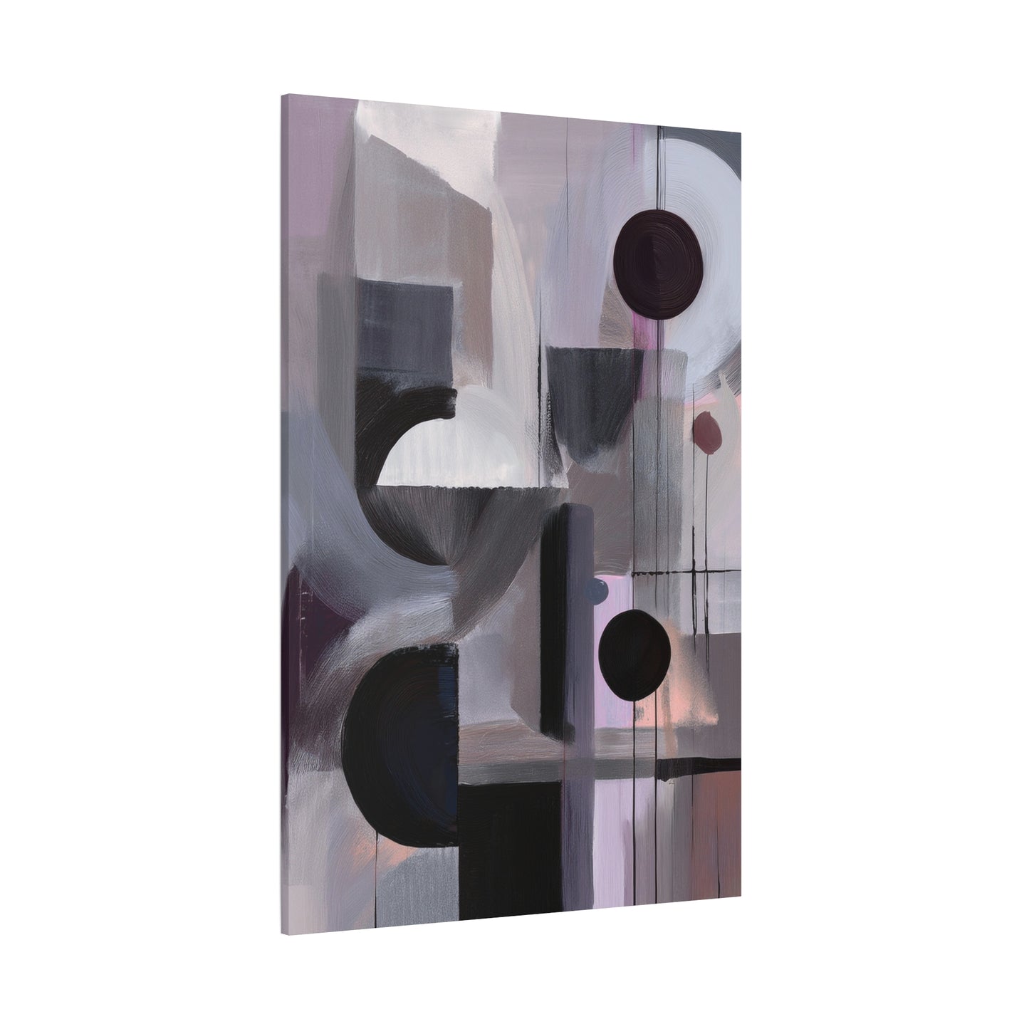 Abstract Geometric Painting Print Canvas 20x24,20x30,24x30 24x32,24x36,30x40 32x48,36x48,40x60 Pine-Wood Inner Frame ABS-46