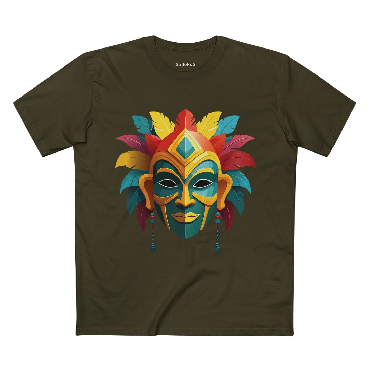 Mask Graphic Unisex 100 Cotton Staple Tee 6