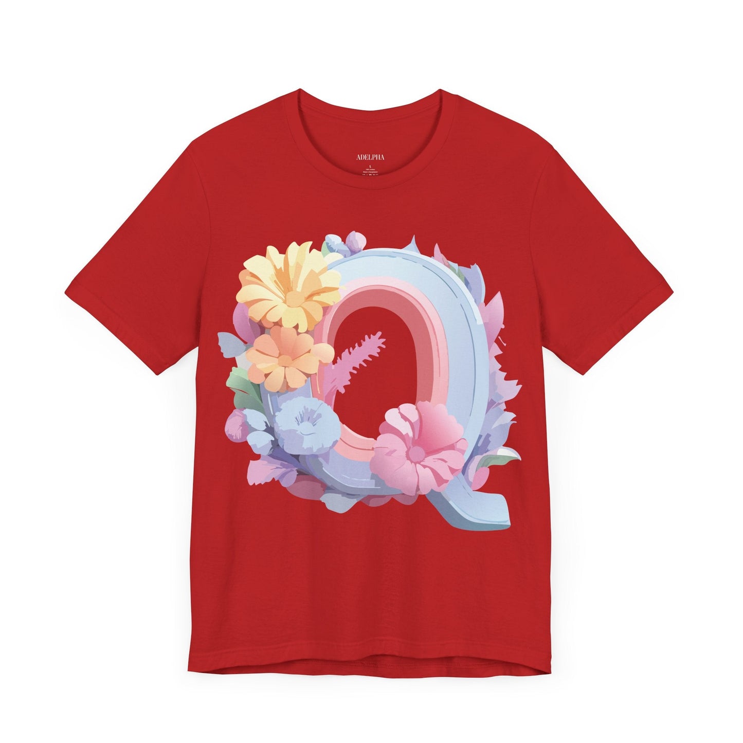 Letter Q Shirt Unisex Graphic Tee With Vintage Inspired Artwork By Adelpha Premium Short Sleeve