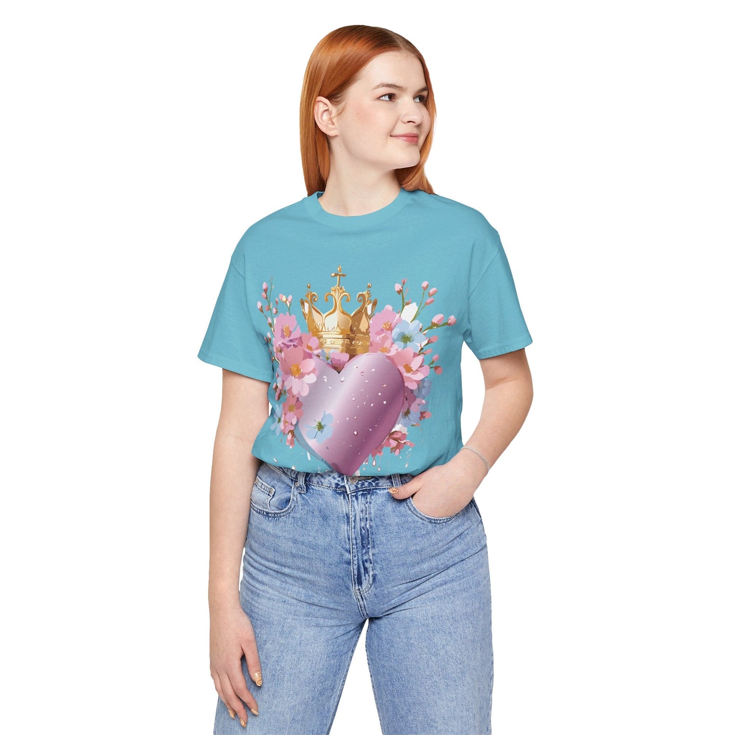 Valentine Graphic Tee Unisex Jersey Short Sleeve By Adelpha Vintage Inspired Artwork