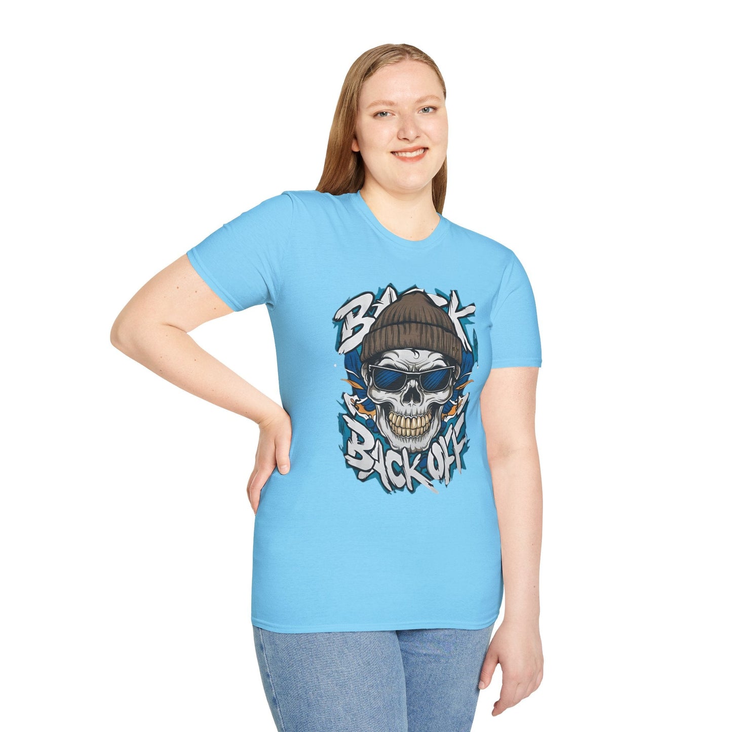 Gildan Softstyle Skull Tee Shirt Unisex Skeleton Design 100 Percent Cotton Graphic Tee