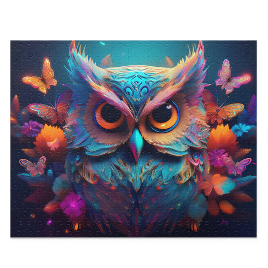 Puzzles-45 Kids Owl Puzzle 500-Piece  Floral Owl Puzzle 500-Piece, Birds Kids Puzzles Size: 16" x 20",  Ages 9+