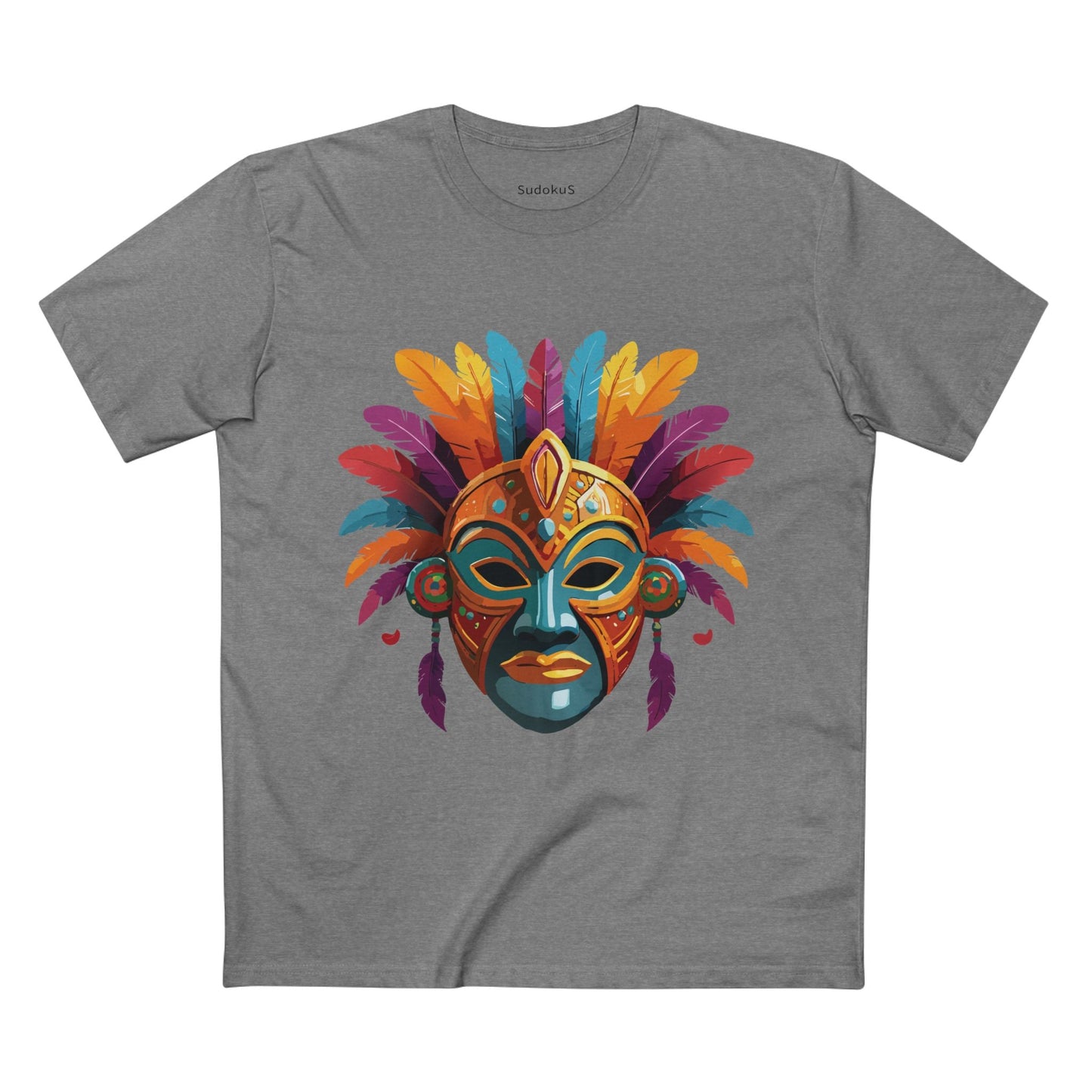 Mask Graphic Unisex 100 Cotton Staple Tee 7