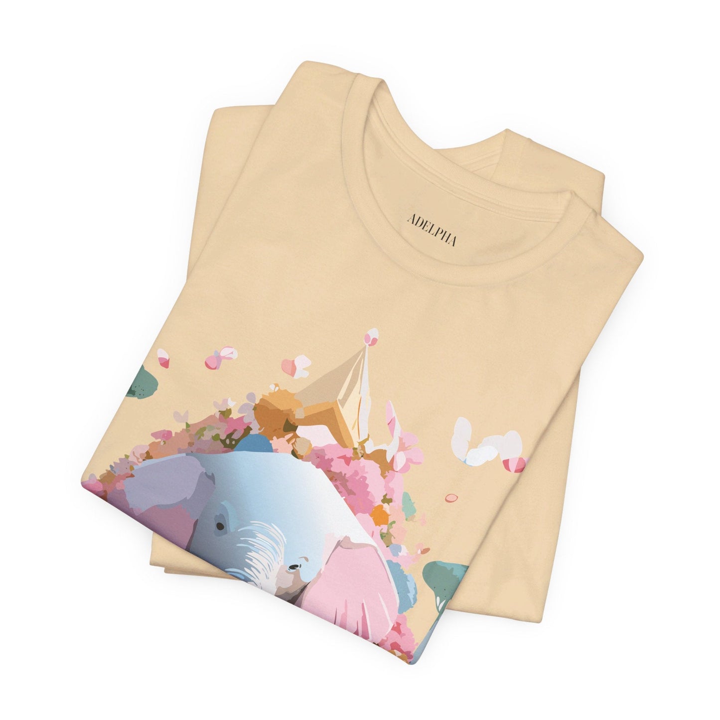 Elephant Graphic Unisex 100 Cotton Jersey Vintage Art Design Tee 19