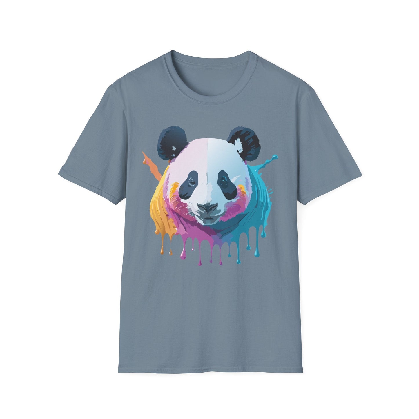Panda Shirt Unisex T Shirt Softstyle Gildan 64000 100 Percent Ring Spun Cotton Animal Tee