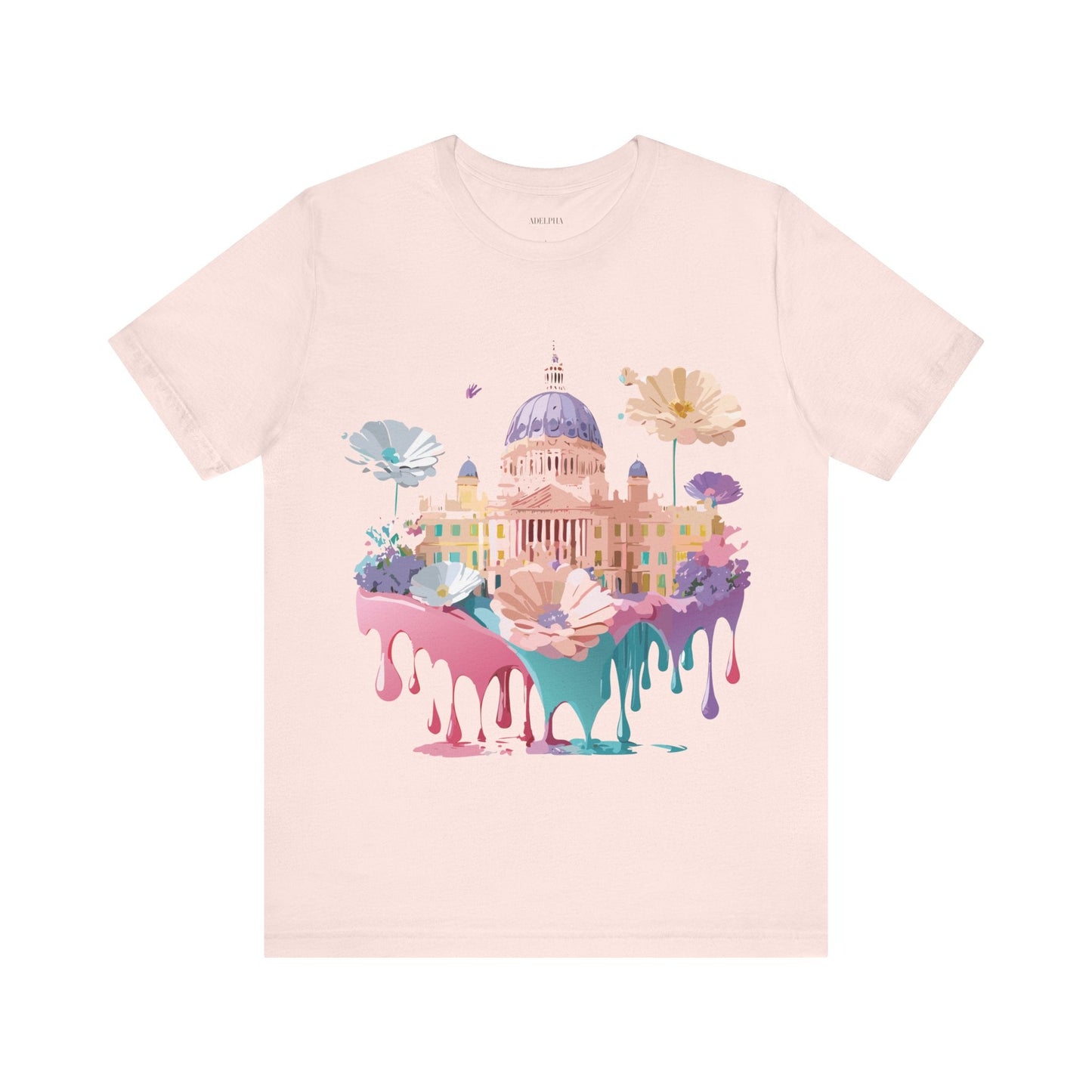 Madrid Tourist Shirt Unisex Graphic Tee With Vintage Adelpha Art Design Short Sleeve