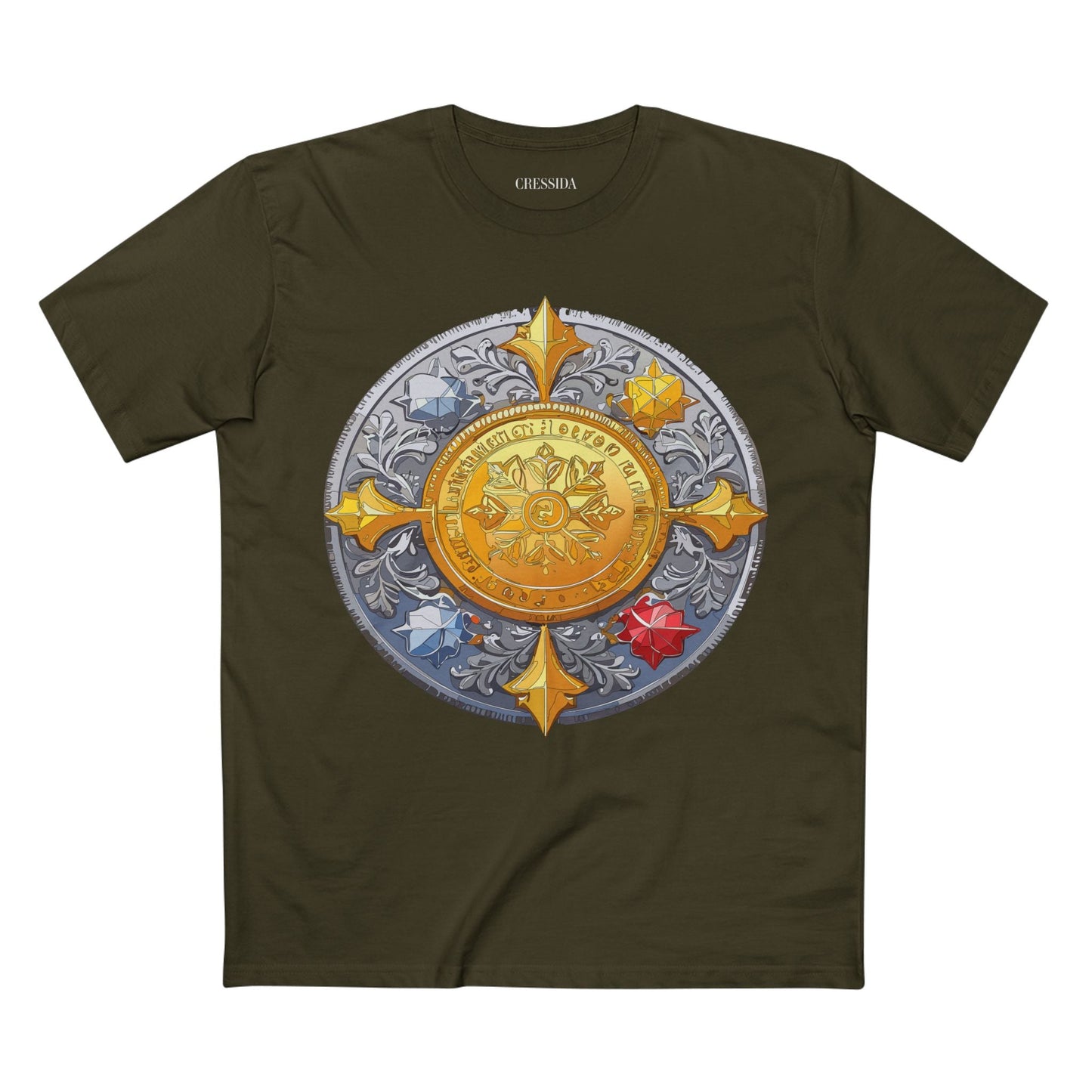 Antique Gold Coin Graphic Design T-Shirt Unisex 100 Cotton With Golden Print Artwork Tee 2