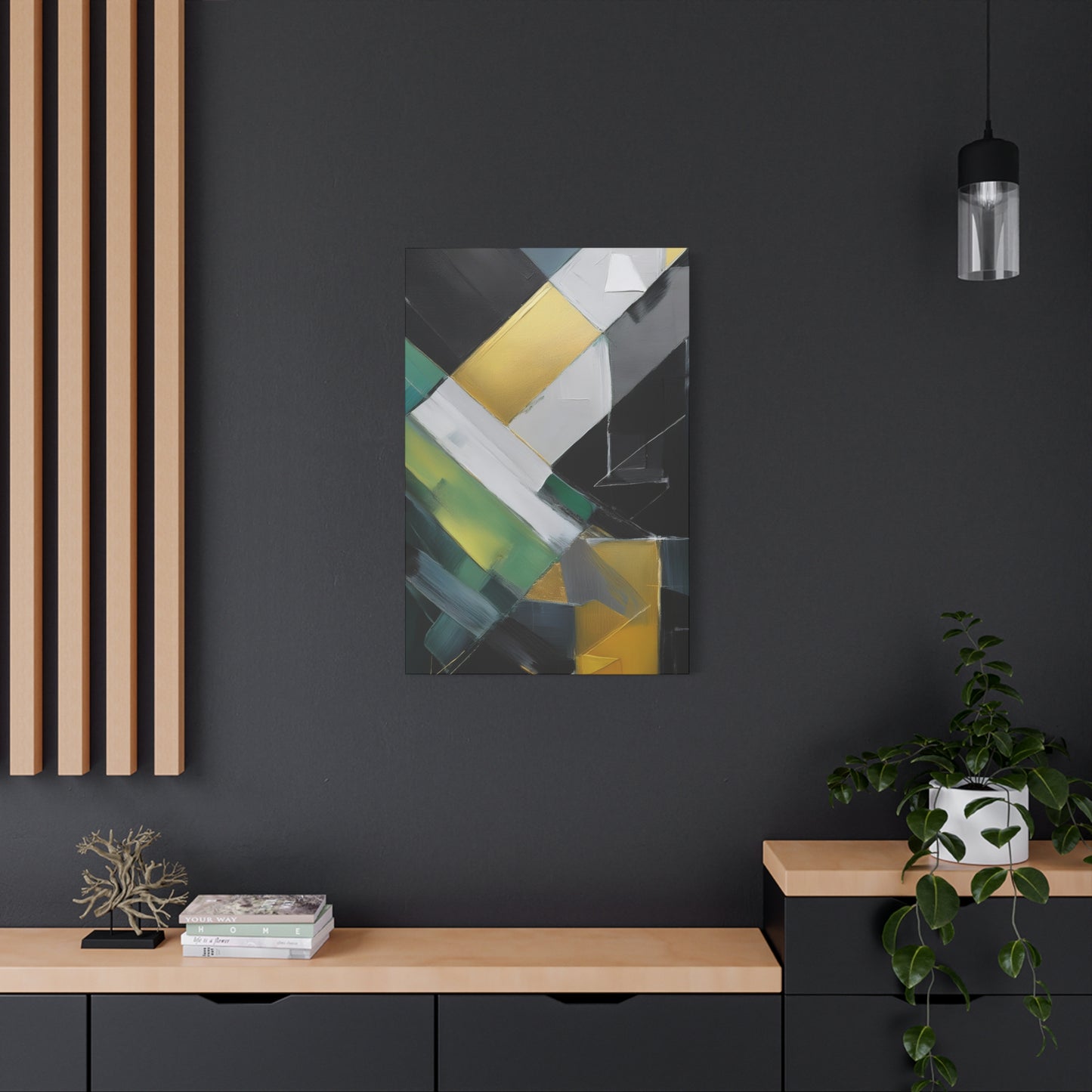 Abstract Geometric Painting Print Canvas 20x24,20x30,24x30 24x32,24x36,30x40 32x48,36x48,40x60 Pine-Wood Inner Frame ABS-78